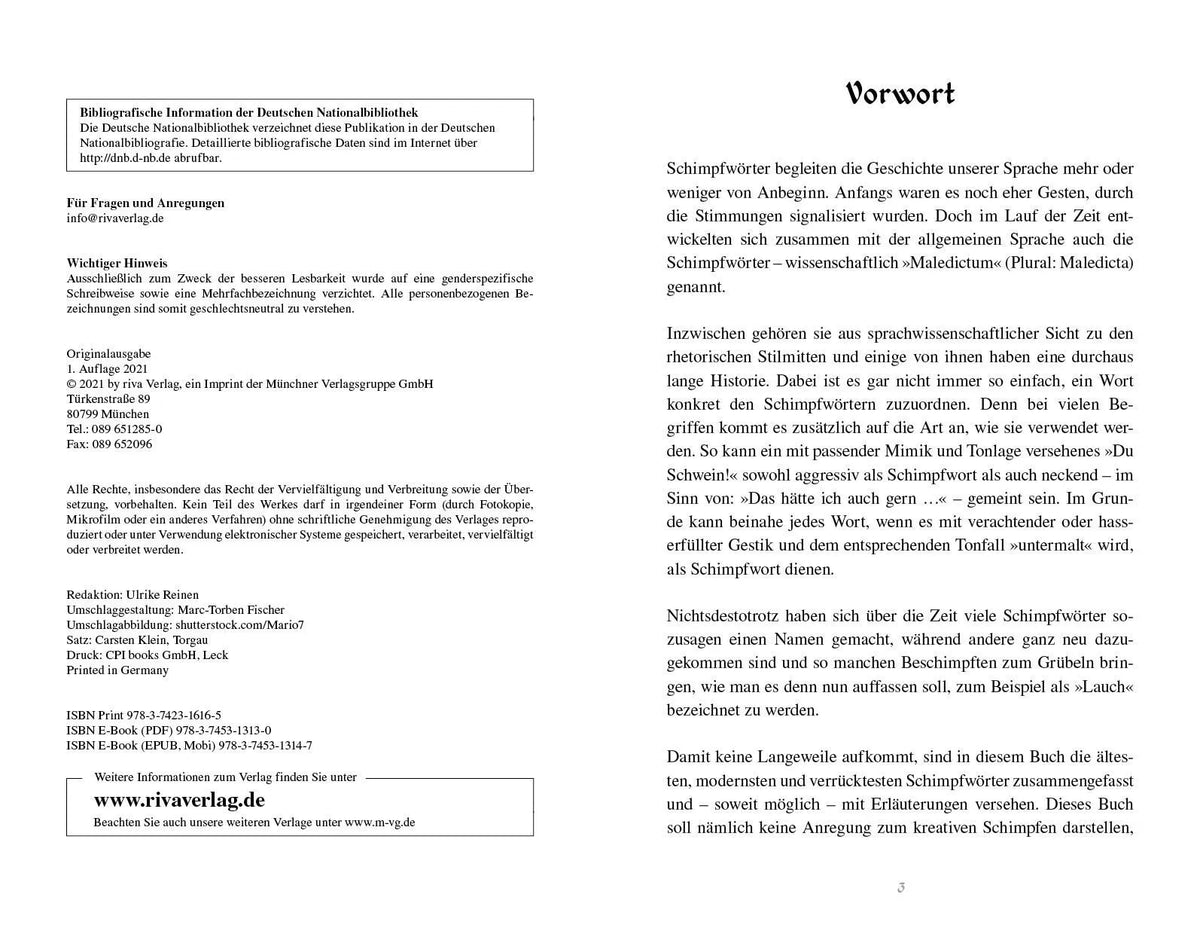 Detailansicht: Das Buch der Schimpfwörter und Flüche (Taschenbuch)
