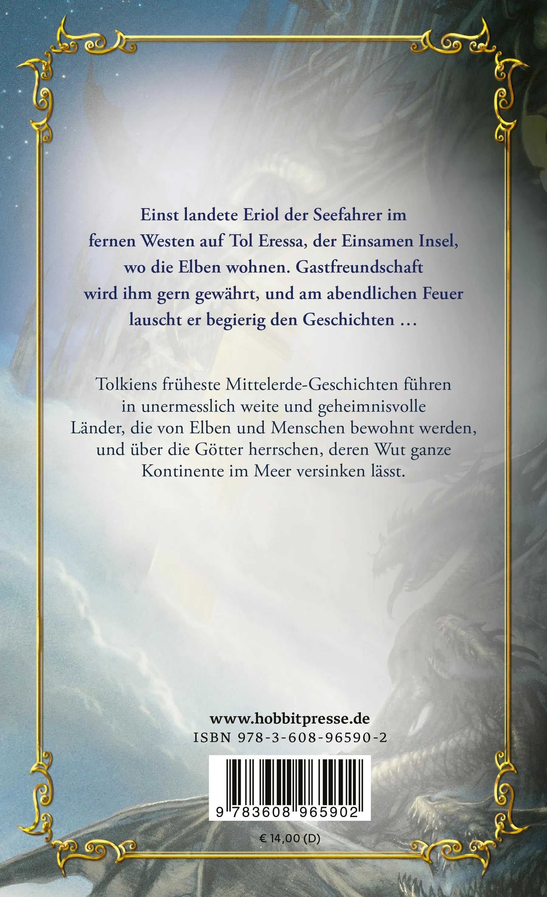 Buchrückseite von 'Das Buch der verschollenen Geschichten. Teil 2' mit Klappentext - Taschenbuch