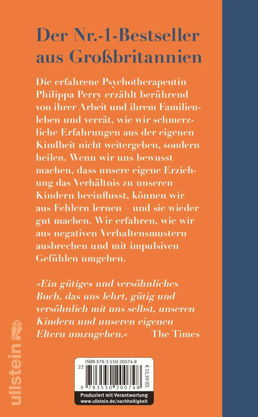 Buchrückseite von 'Das Buch, von dem du dir wünschst, deine Eltern hätten es gelesen' mit Klappentext - Gebundene Ausgabe