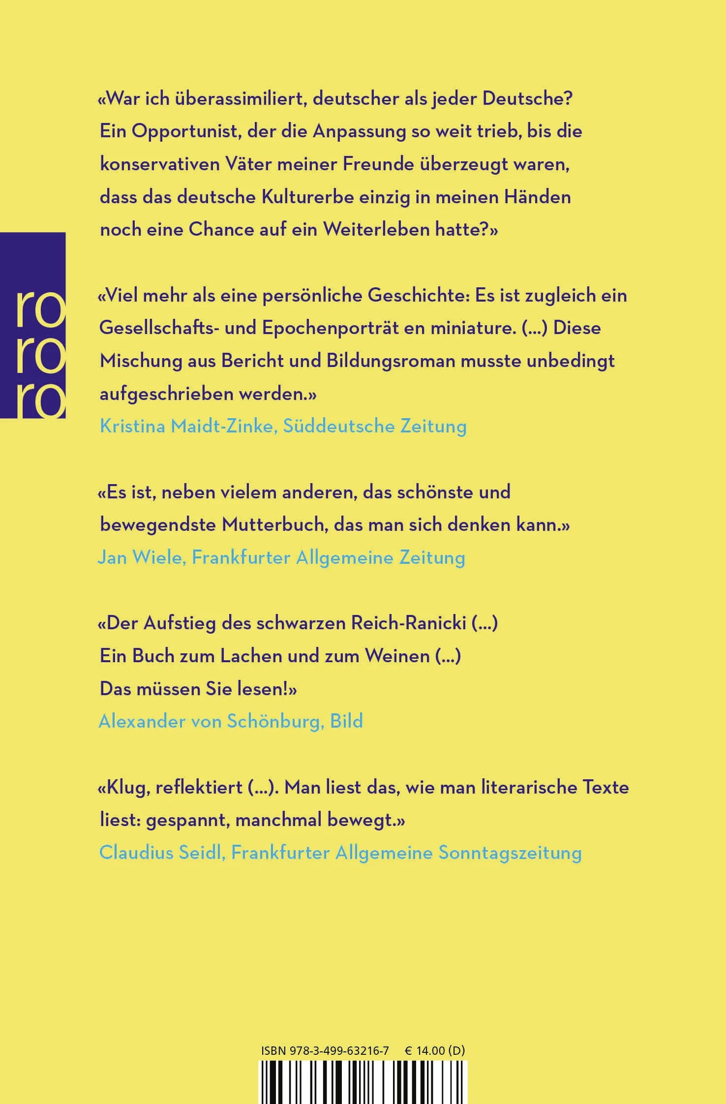 Buchrückseite von 'Das deutsche Krokodil' mit Klappentext - Taschenbuch