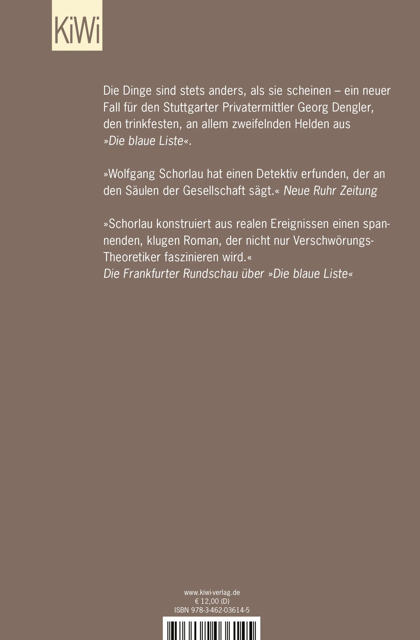 Buchrückseite von 'Das dunkle Schweigen' mit Klappentext - Taschenbuch