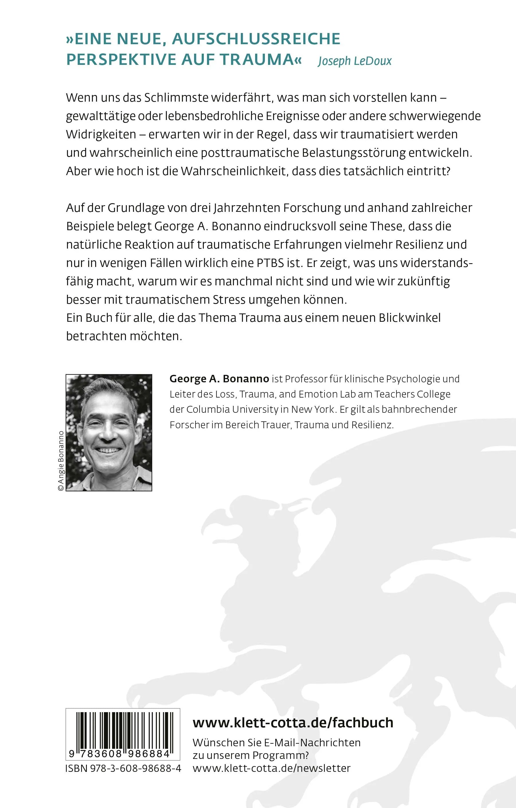 Buchrückseite von 'Das Ende des Traumas' mit Klappentext - Gebundene Ausgabe