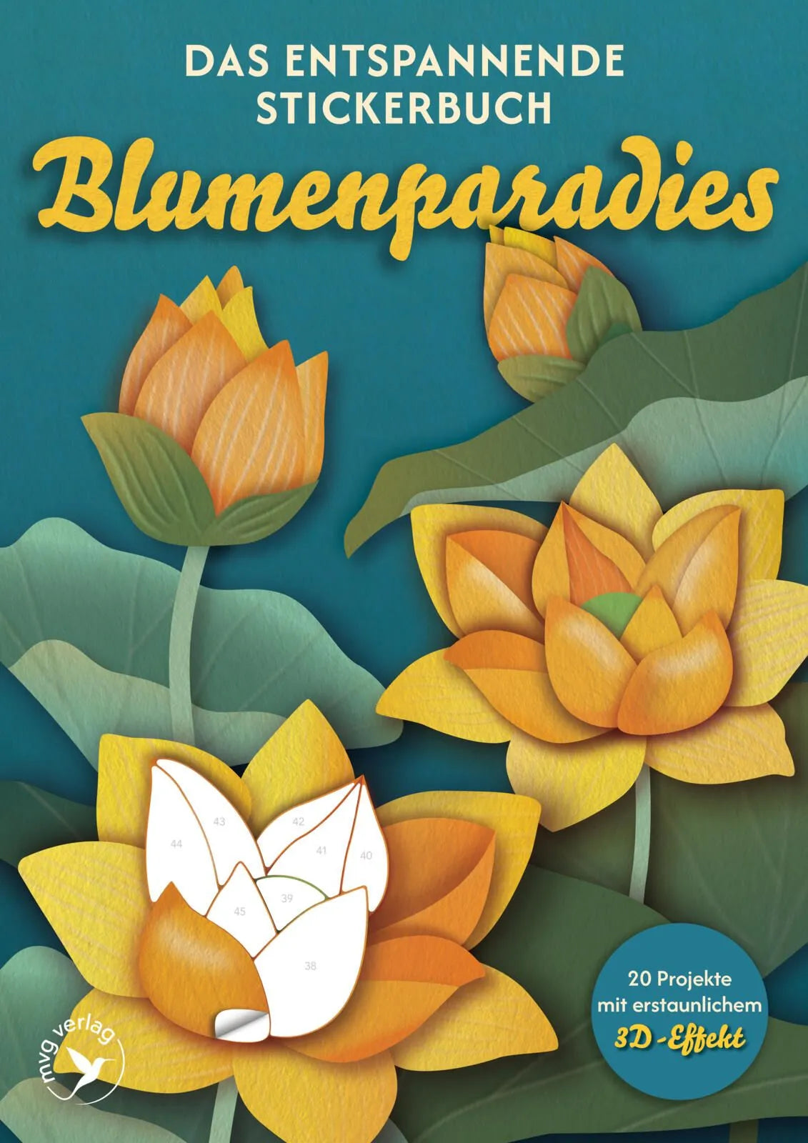 Cover: Das entspannende Stickerbuch – Blumenparadies (Taschenbuch) von Kate Wilson