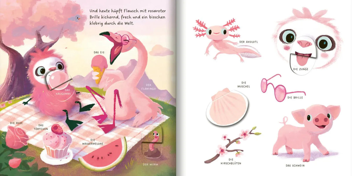 Detailansicht: Das Flausch Farbenbuch (Hardcover)