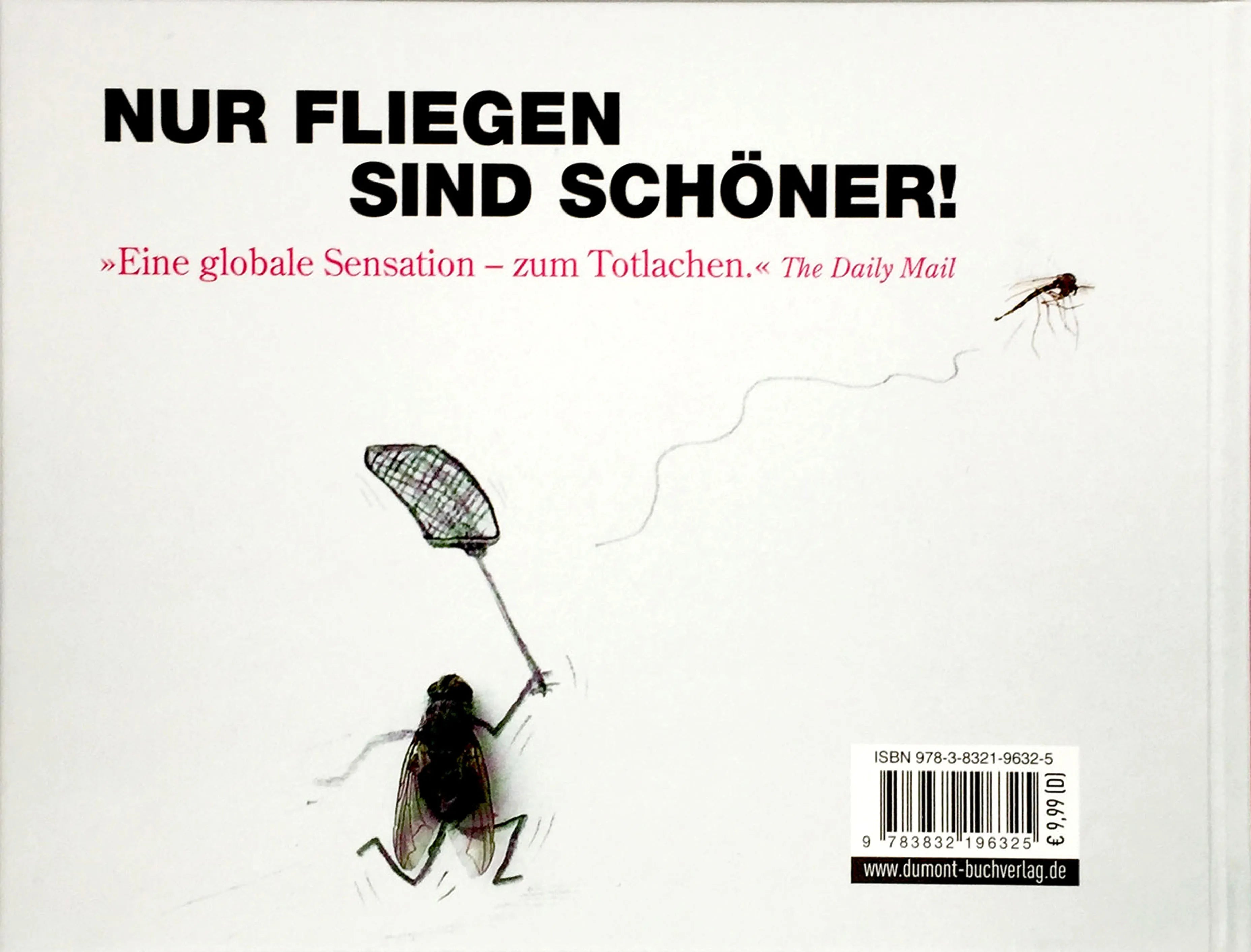 Buchrückseite von 'Das geheime Leben der Fliegen' mit Klappentext - Gebundene Ausgabe