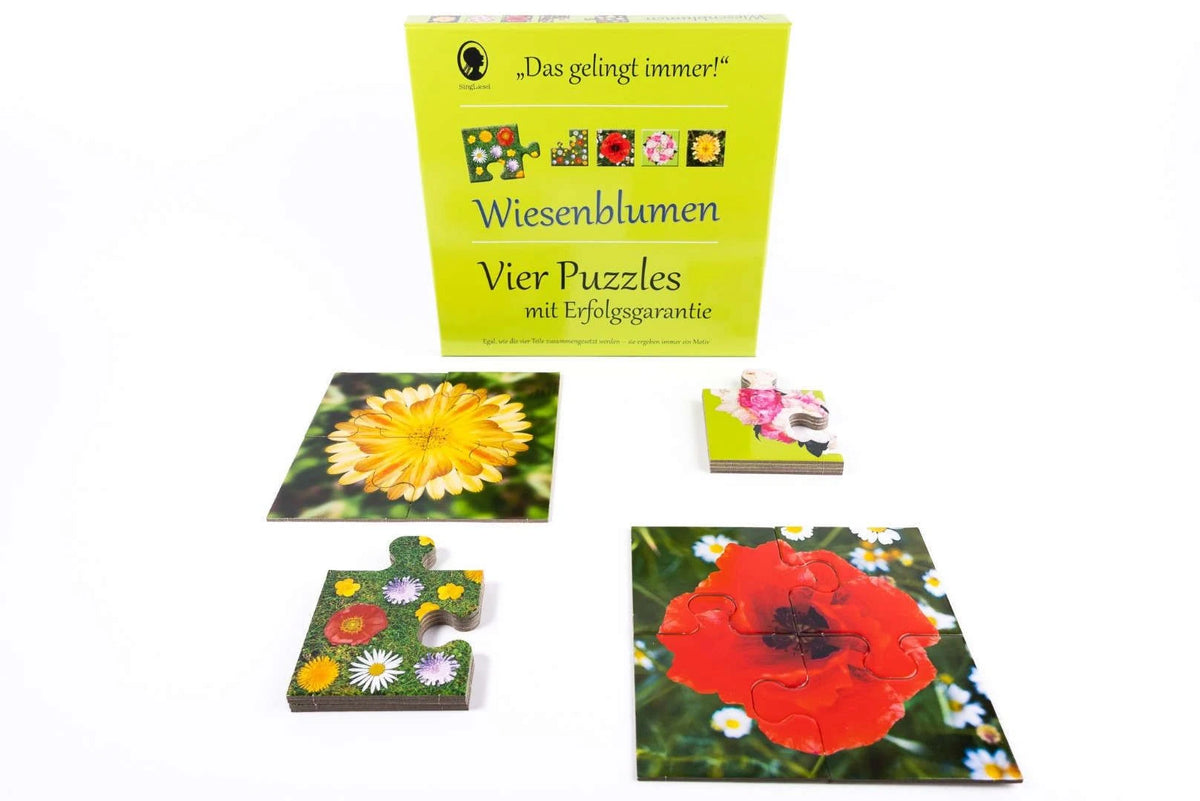 Das "Gelingt-immer"-Puzzle Wiesenblumen. Das Puzzle-Spiel für Senioren mit Demenz – Ansicht