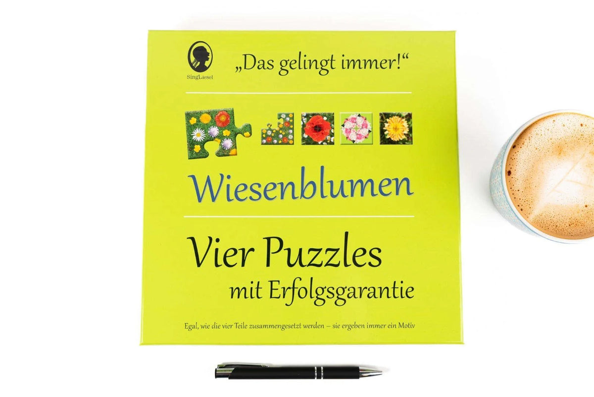 Das "Gelingt-immer"-Puzzle Wiesenblumen. Das Puzzle-Spiel für Senioren mit Demenz – Ansicht