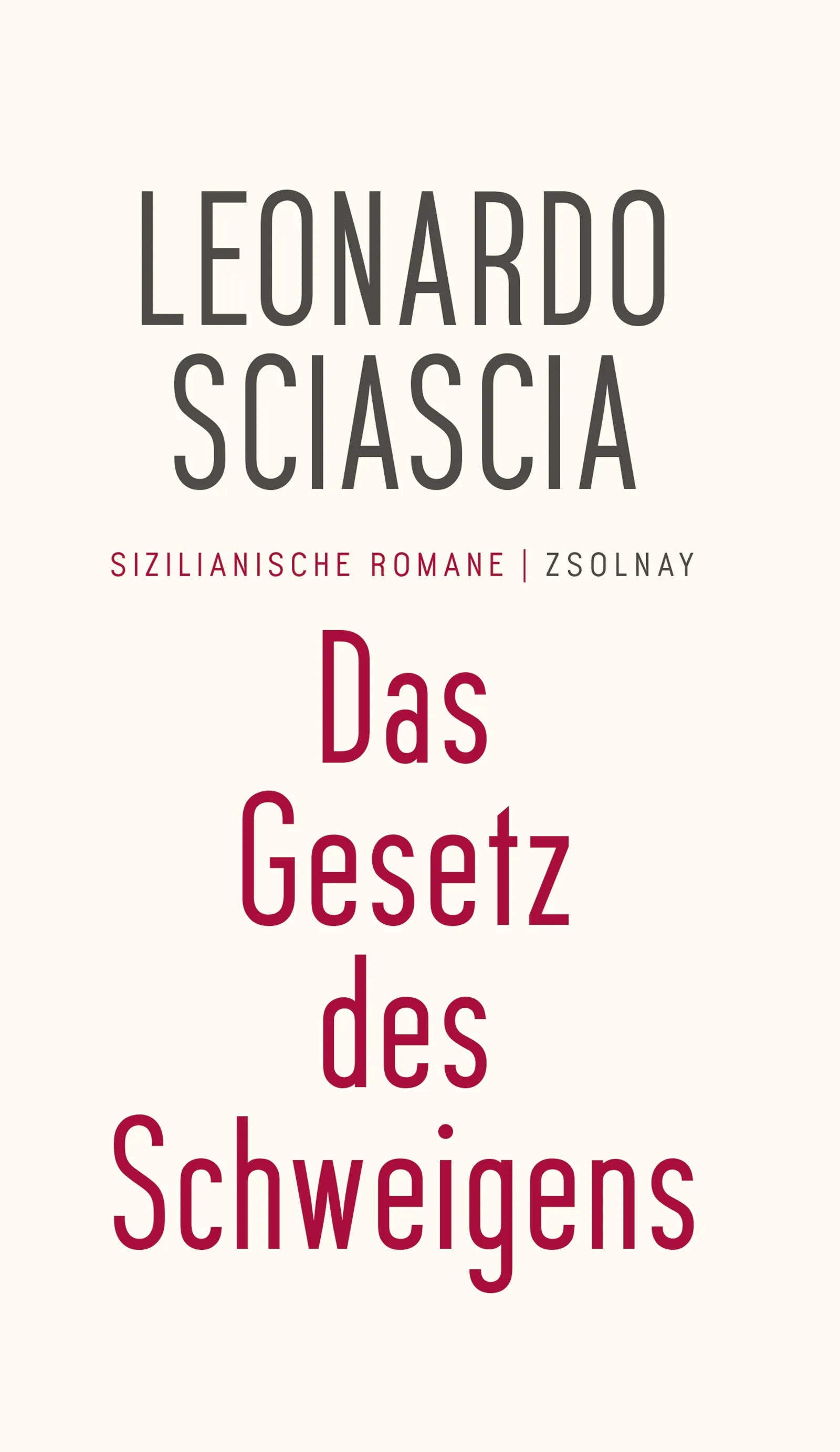 Buchcover von 'Das Gesetz des Schweigens' - Taschenbuch von Leonardo Sciascia