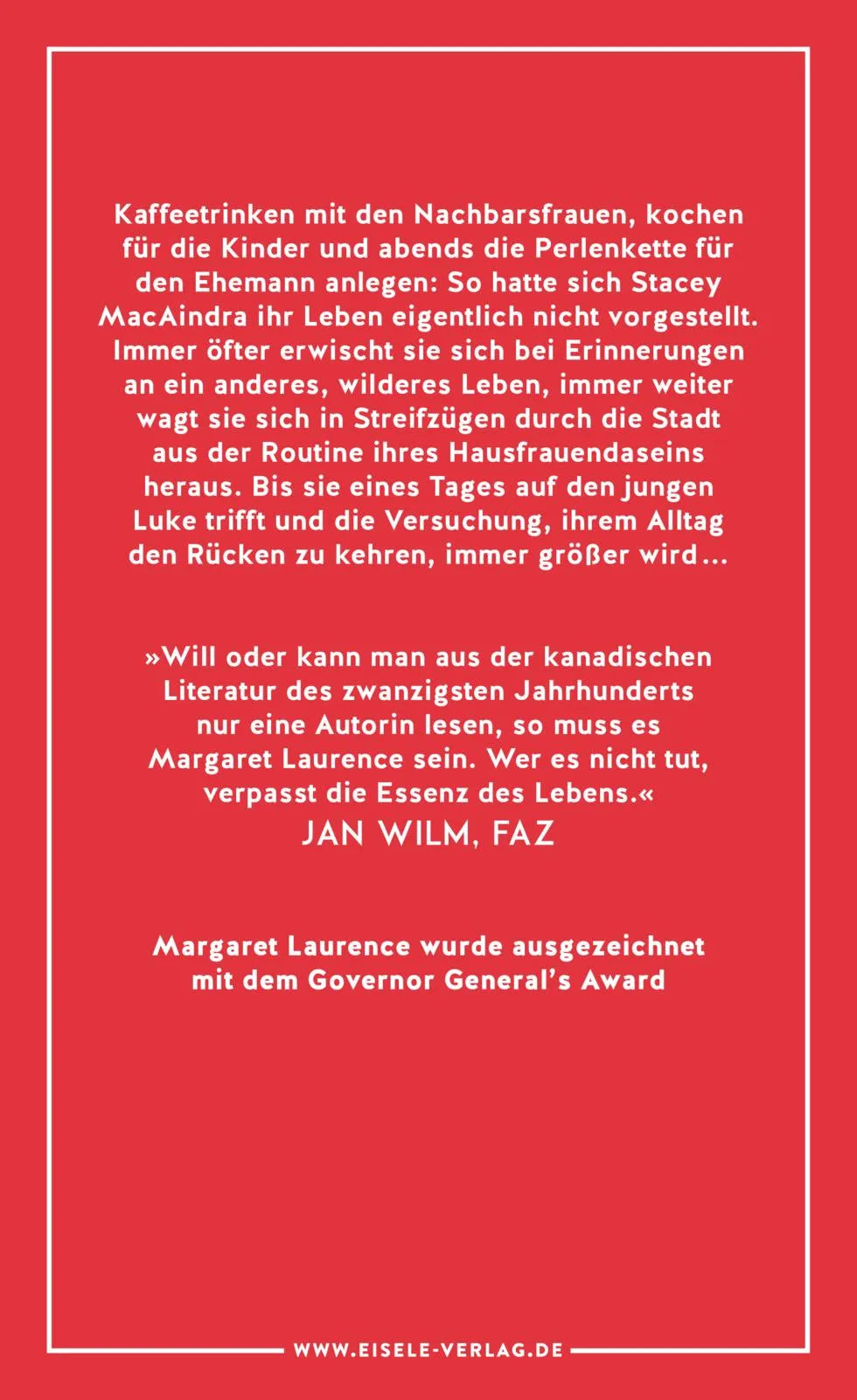 Buchrückseite von 'Das Glutnest' mit Klappentext - Gebundene Ausgabe