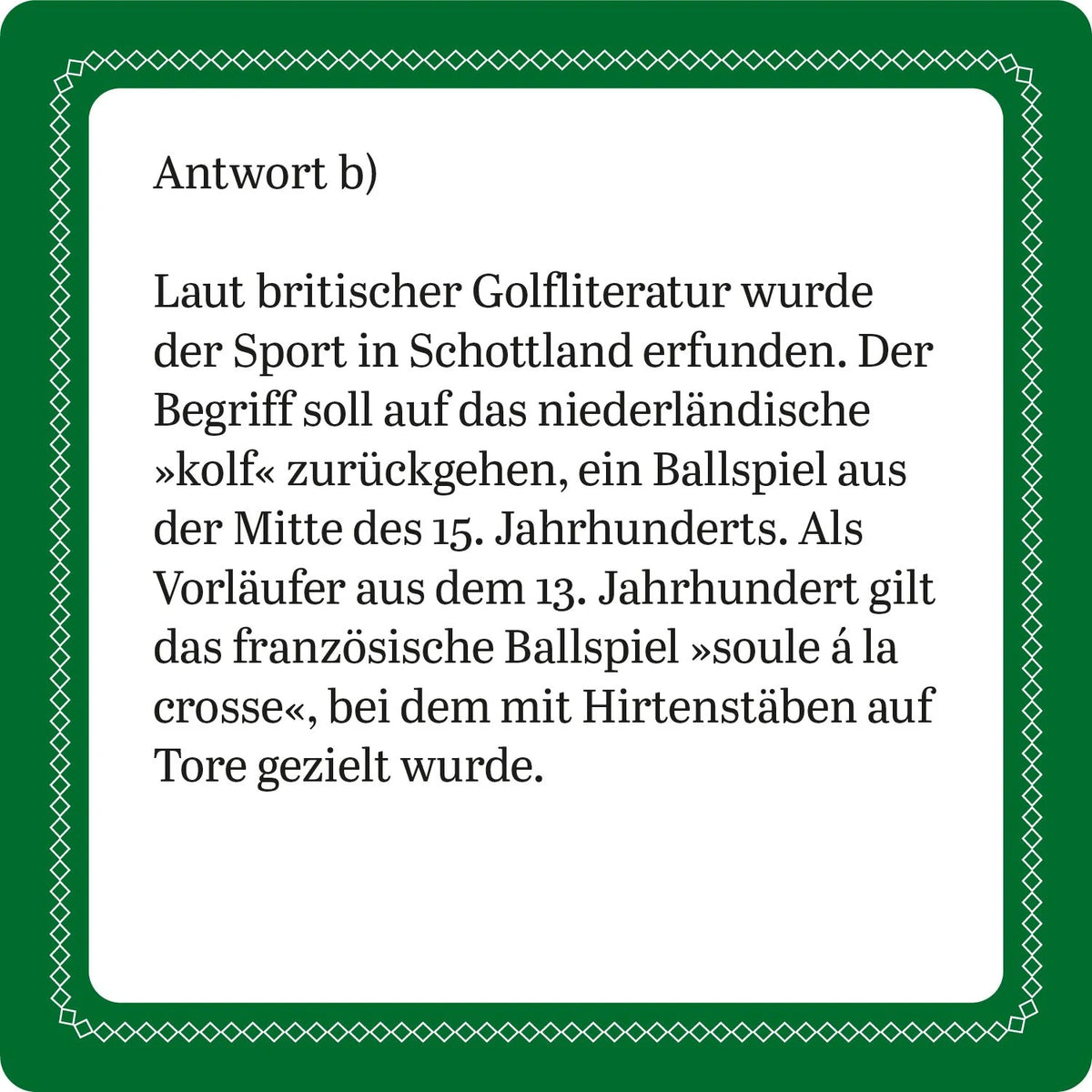 Das Golf-Quiz (Neuauflage) – Ansicht