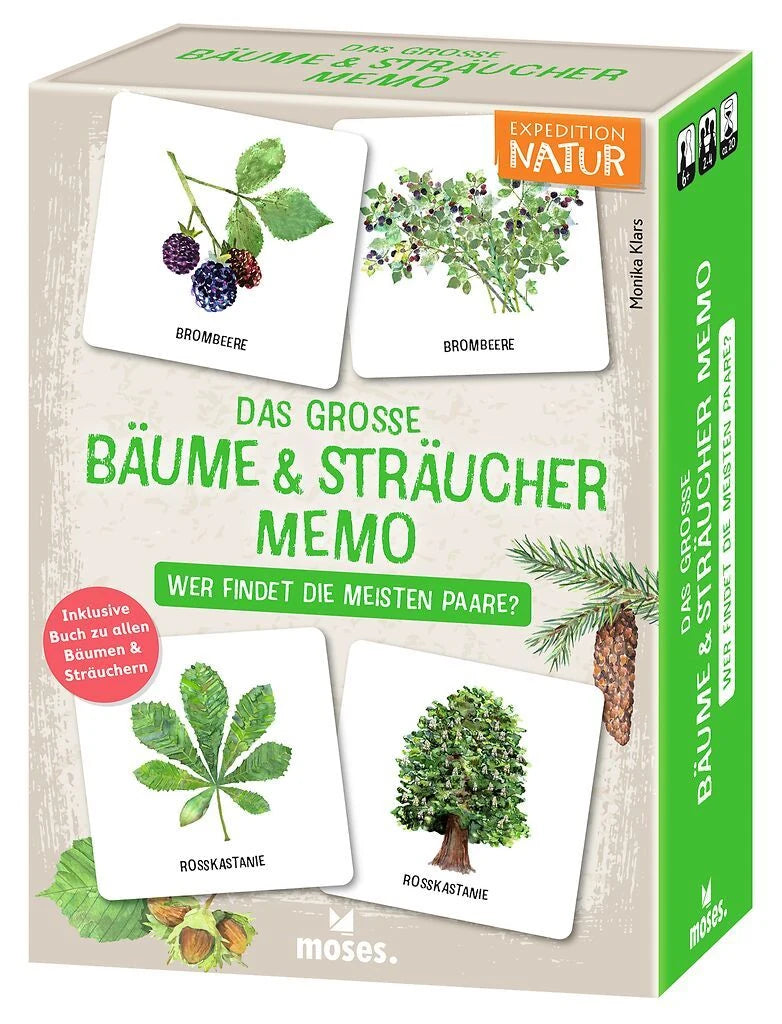Würfelspiel: Das große Bäume & Sträucher Memo