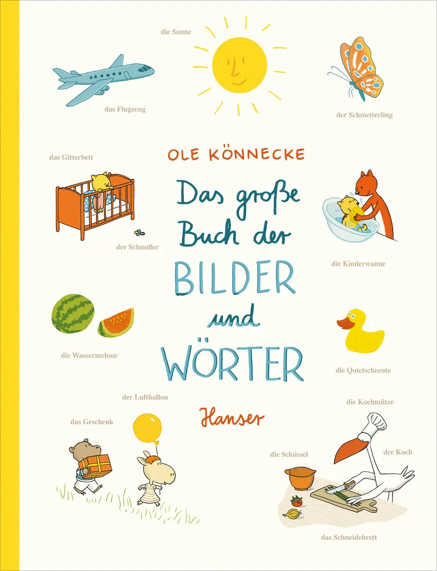 Buchcover von 'Das große Buch der Bilder und Wörter' - Gebundene Ausgabe von Ole Könnecke