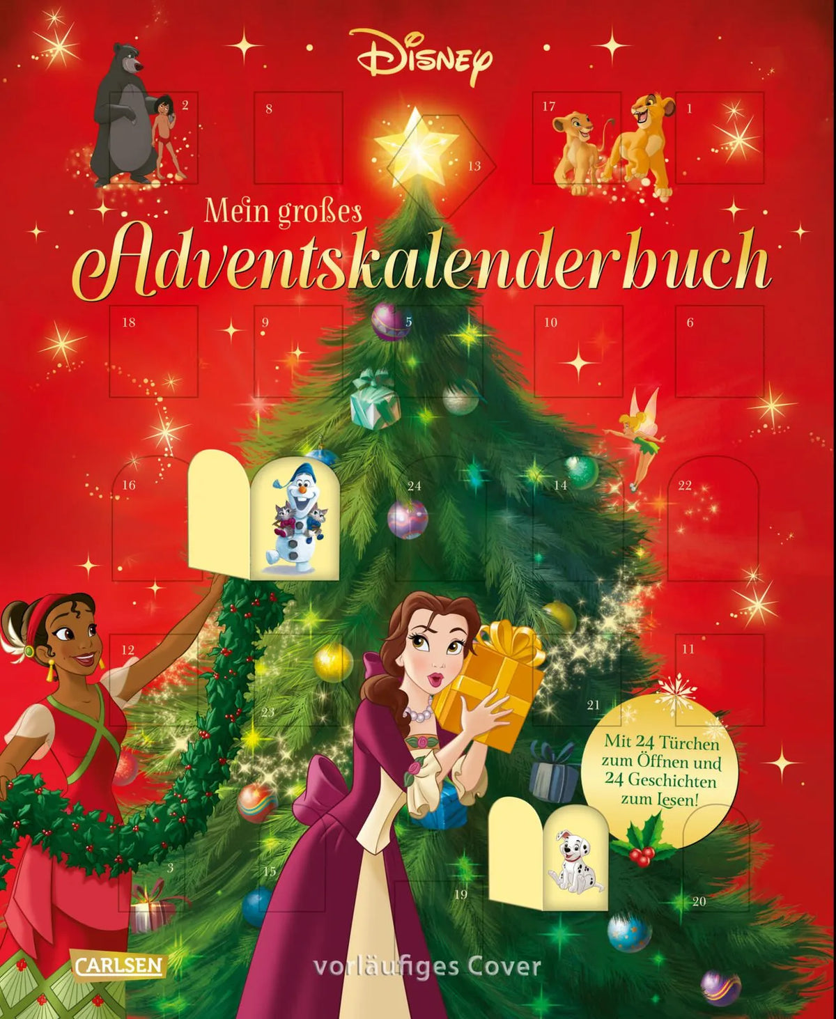 Cover: Das große Disney-Adventskalenderbuch – mit Türchen zum Öffnen 2027 (Hardcover) von Walt Disney