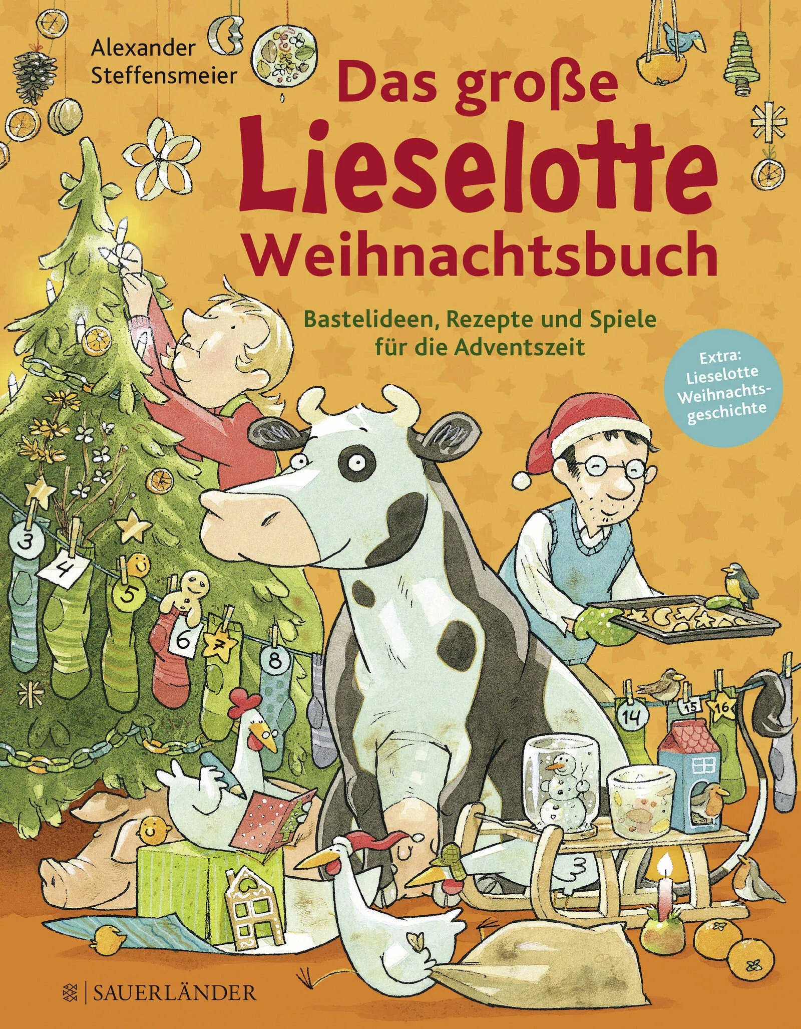 Buchcover von 'Das große Lieselotte Weihnachtsbuch' - Gebundene Ausgabe von Alexander Steffensmeier