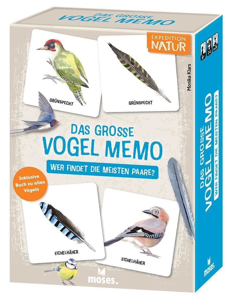 Würfelspiel: Das große Vogel Memo