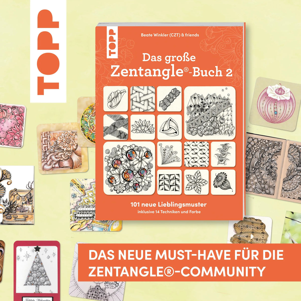 Detailansicht: Das große Zentangle-Buch 2 (Hardcover)