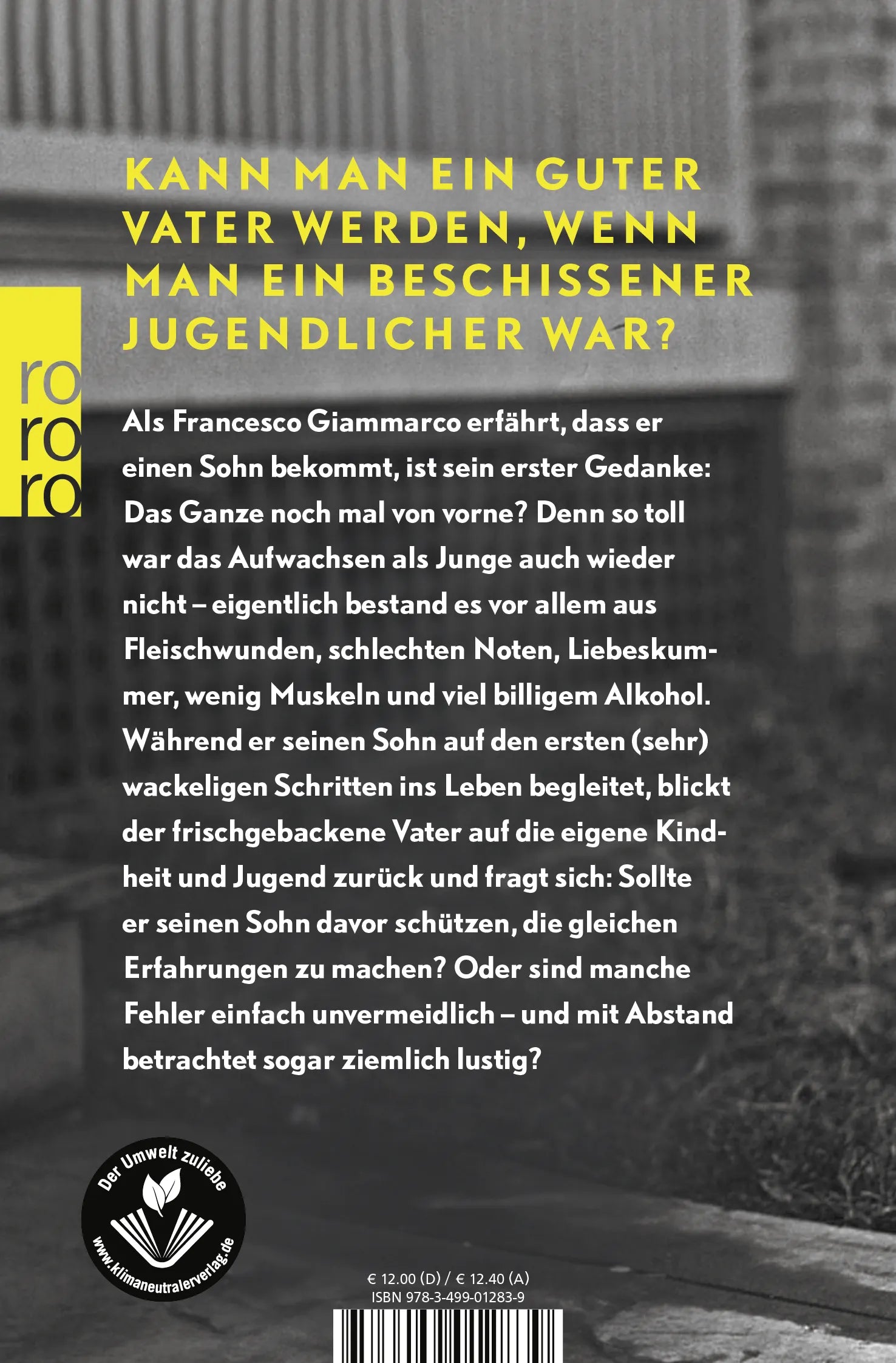 Buchrückseite von 'Das hat er nicht von mir!' mit Klappentext - Taschenbuch