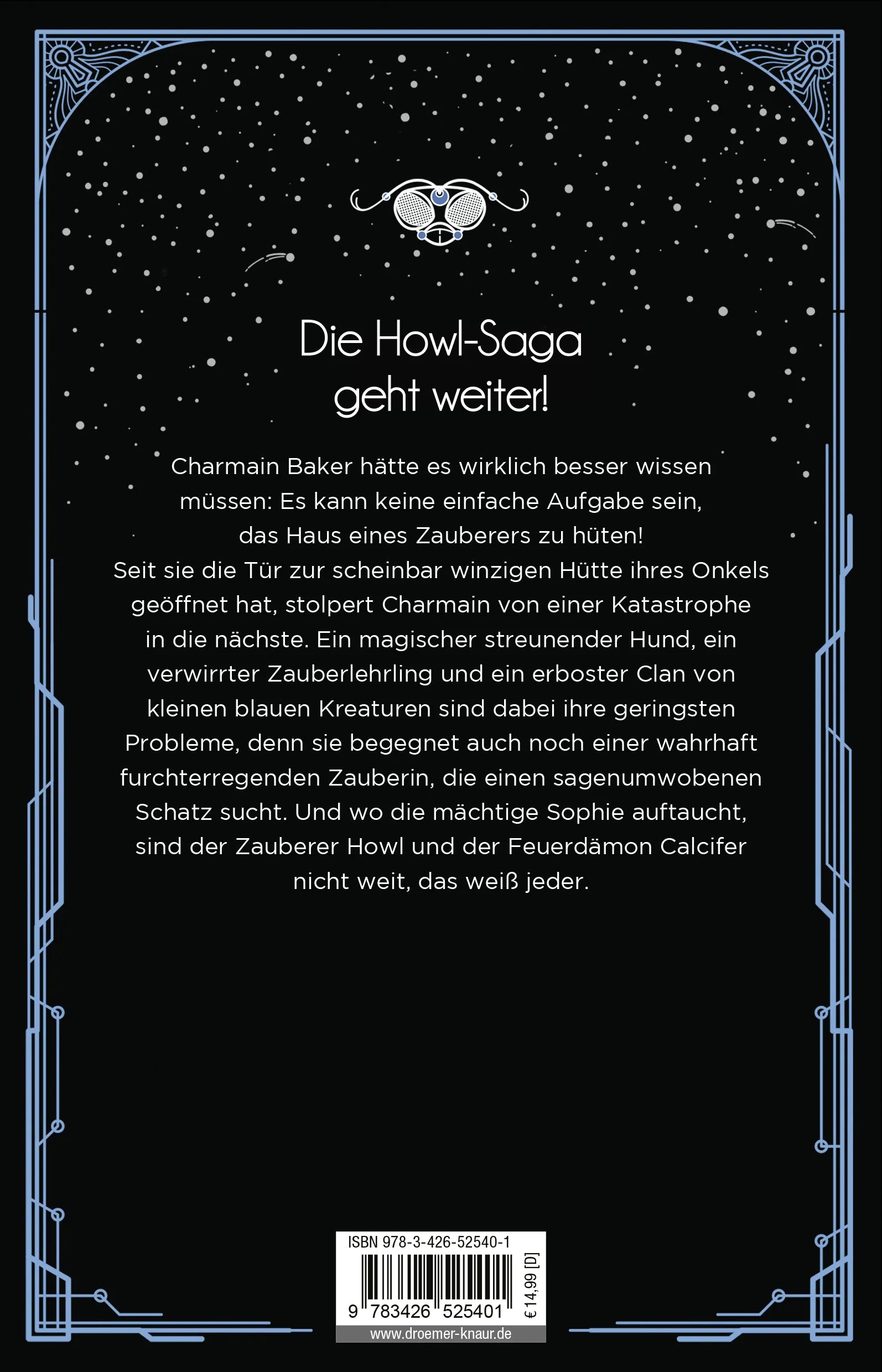 Buchrückseite von 'Das Haus der tausend Räume' mit Klappentext - Paperback