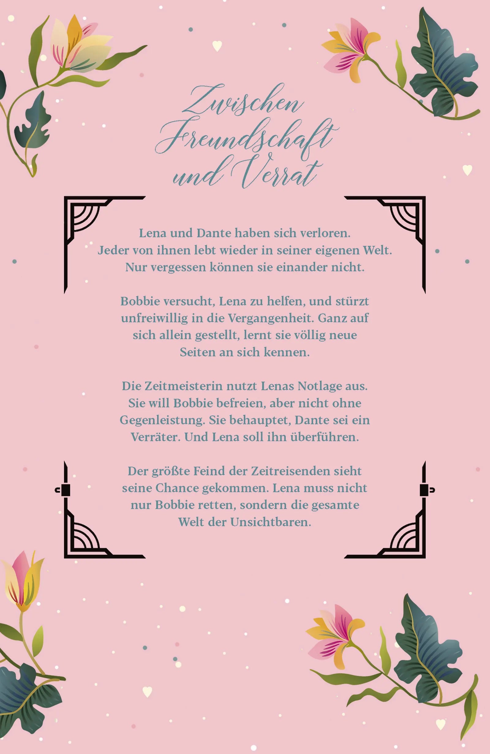 Buchrückseite von 'Das Herz der Zeit: Die Nacht der Eulen' mit Klappentext - Gebundene Ausgabe