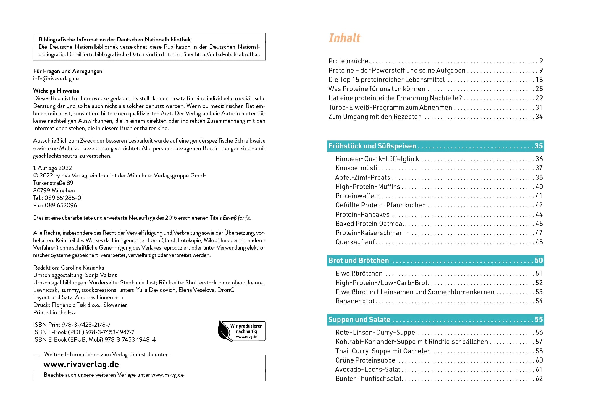 Innenansicht von 'Das High-Protein-Kochbuch' - Taschenbuch