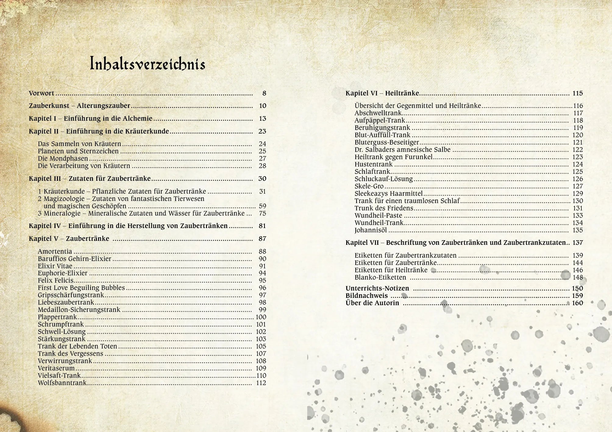 Innenansicht von 'Das inoffizielle Harry-Potter-Buch der Zaubertränke' - Gebundene Ausgabe