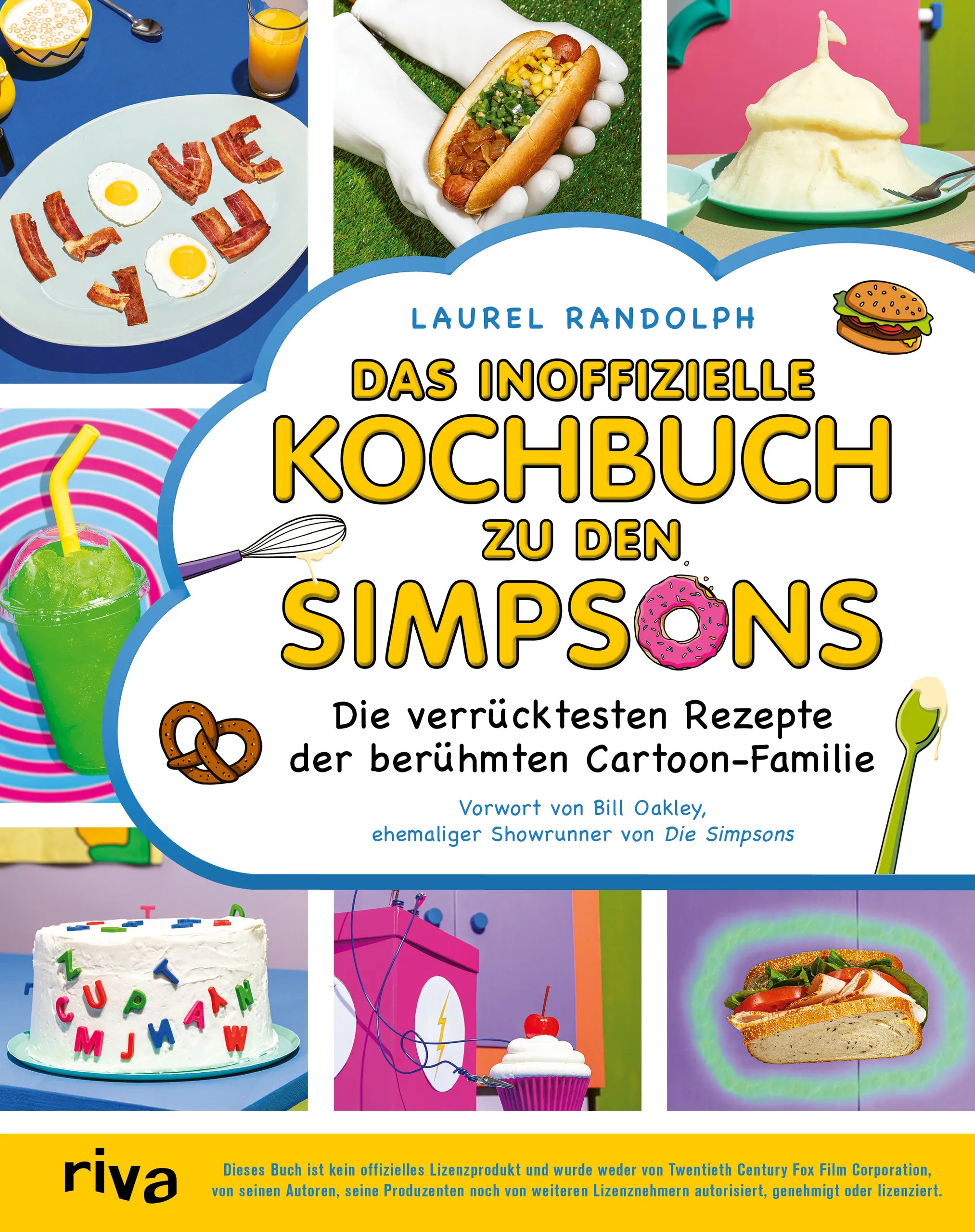 Buchcover von 'Das inoffizielle Kochbuch zu den Simpsons' - Gebundene Ausgabe von Laurel Randolph
