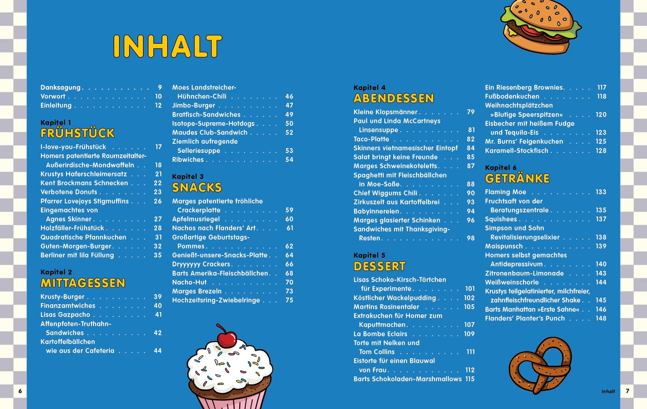 Innenansicht von 'Das inoffizielle Kochbuch zu den Simpsons' - Gebundene Ausgabe
