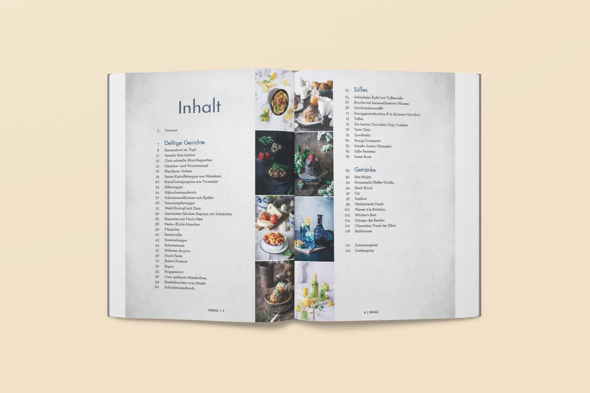 Innenansicht von 'Das inoffizielle The-Witcher-Kochbuch' - Gebundene Ausgabe