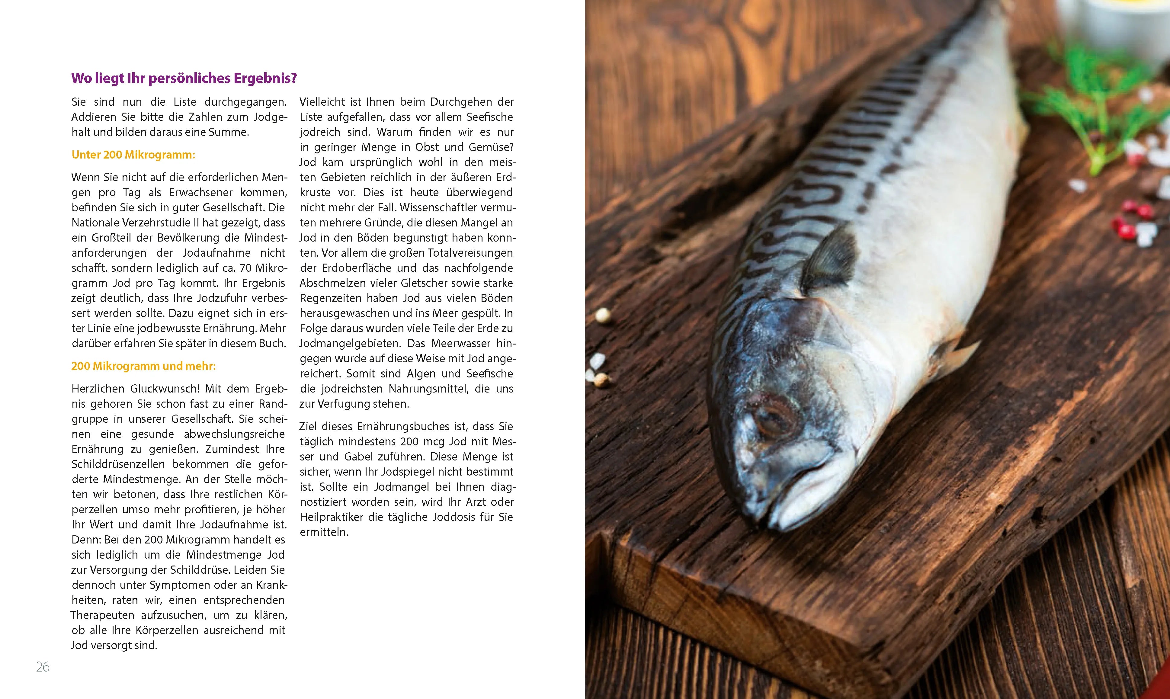 Innenansicht von 'Das Jod-Kochbuch' - Paperback