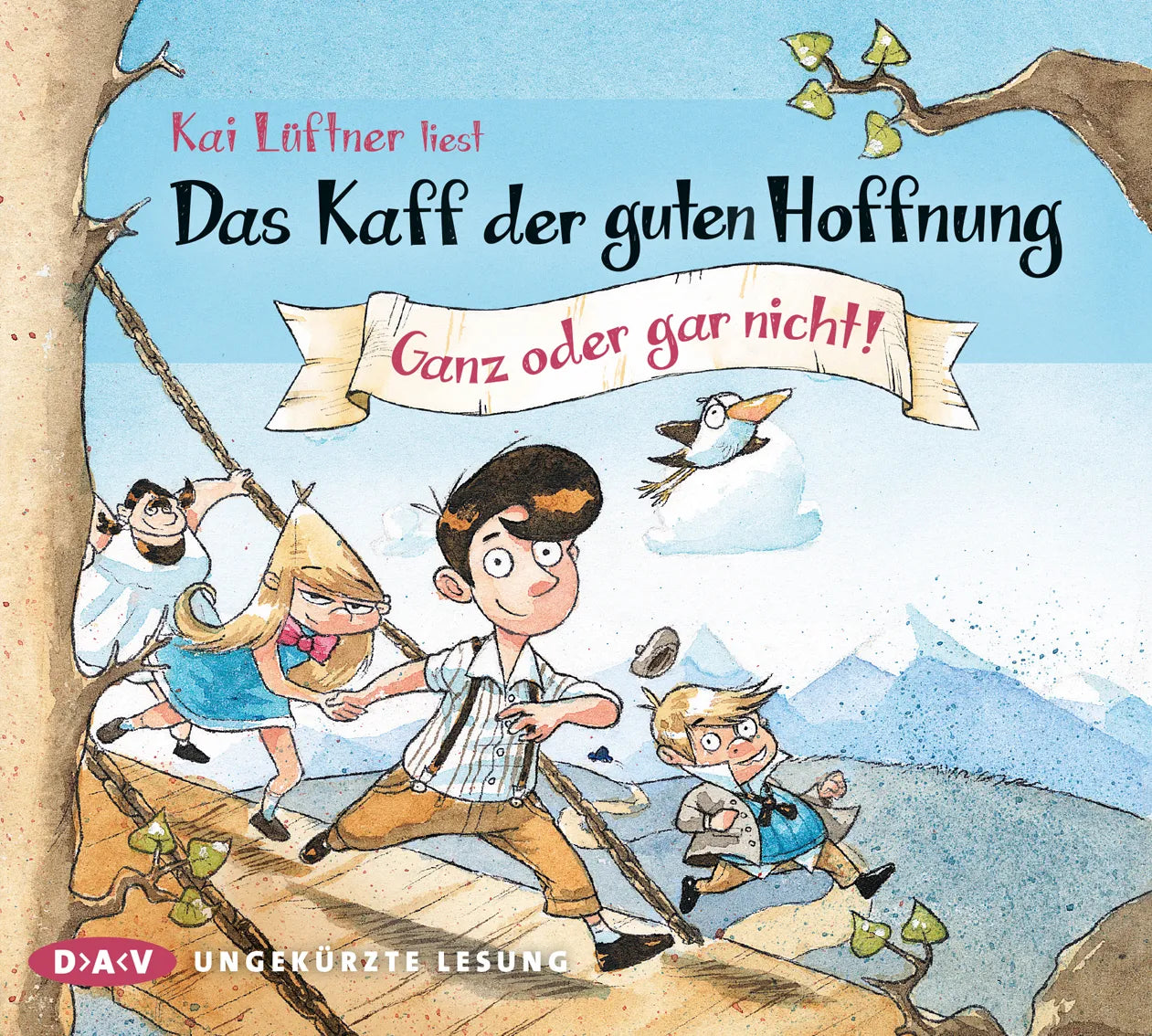 Buchcover von 'Das Kaff der guten Hoffnung – Teil 2: Ganz oder gar nicht!' - Hörbuch (CD) von Kai Lüftner