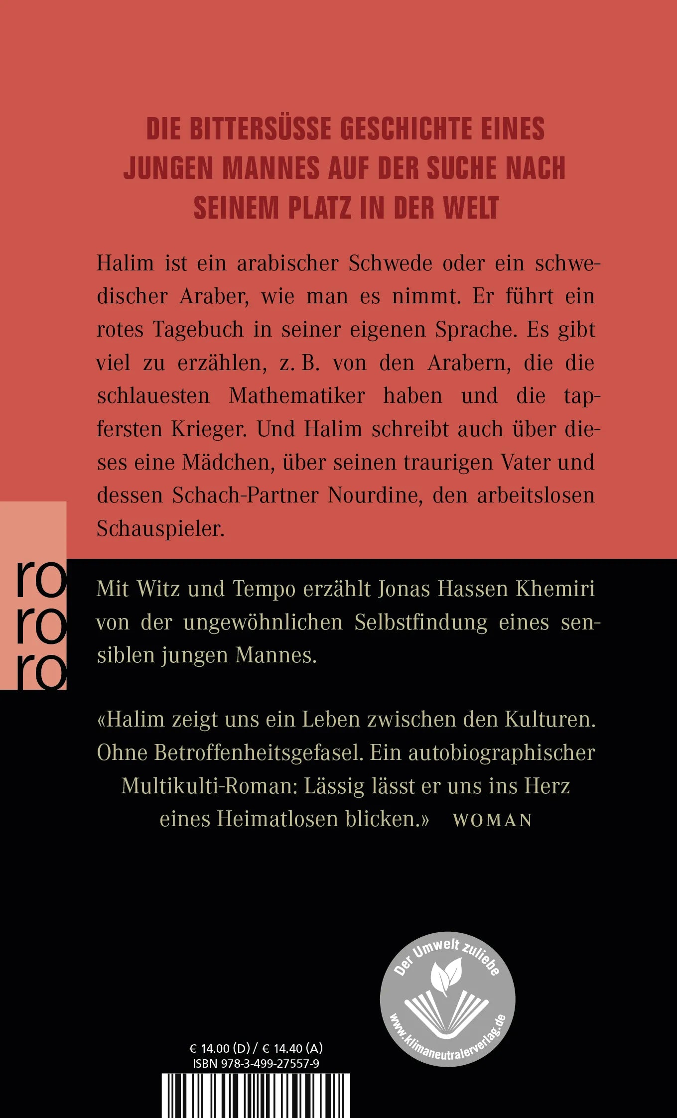 Buchrückseite von 'Das Kamel ohne Höcker' mit Klappentext - Taschenbuch