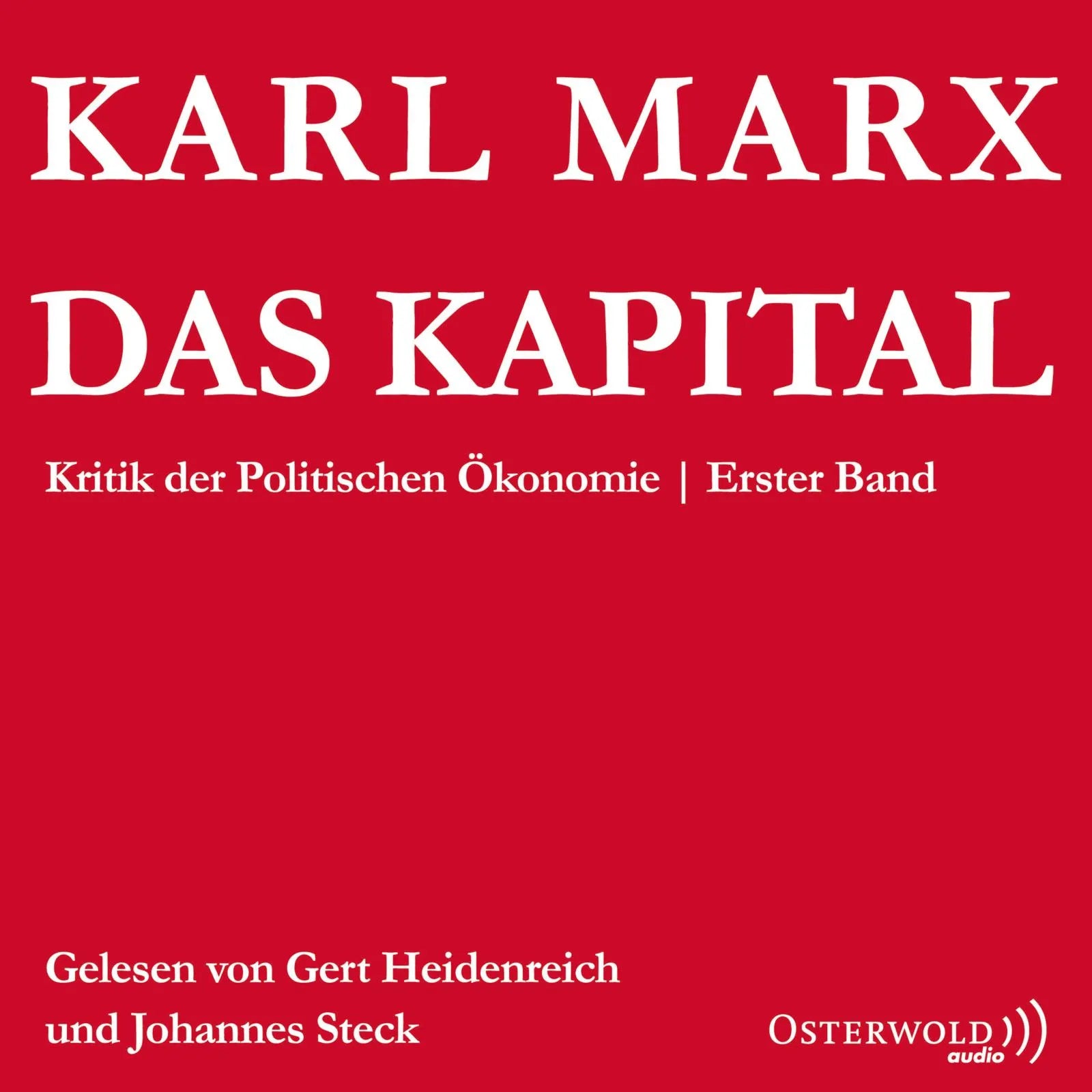 Buchcover von 'Das Kapital' - Hörbuch (CD) von Karl Marx