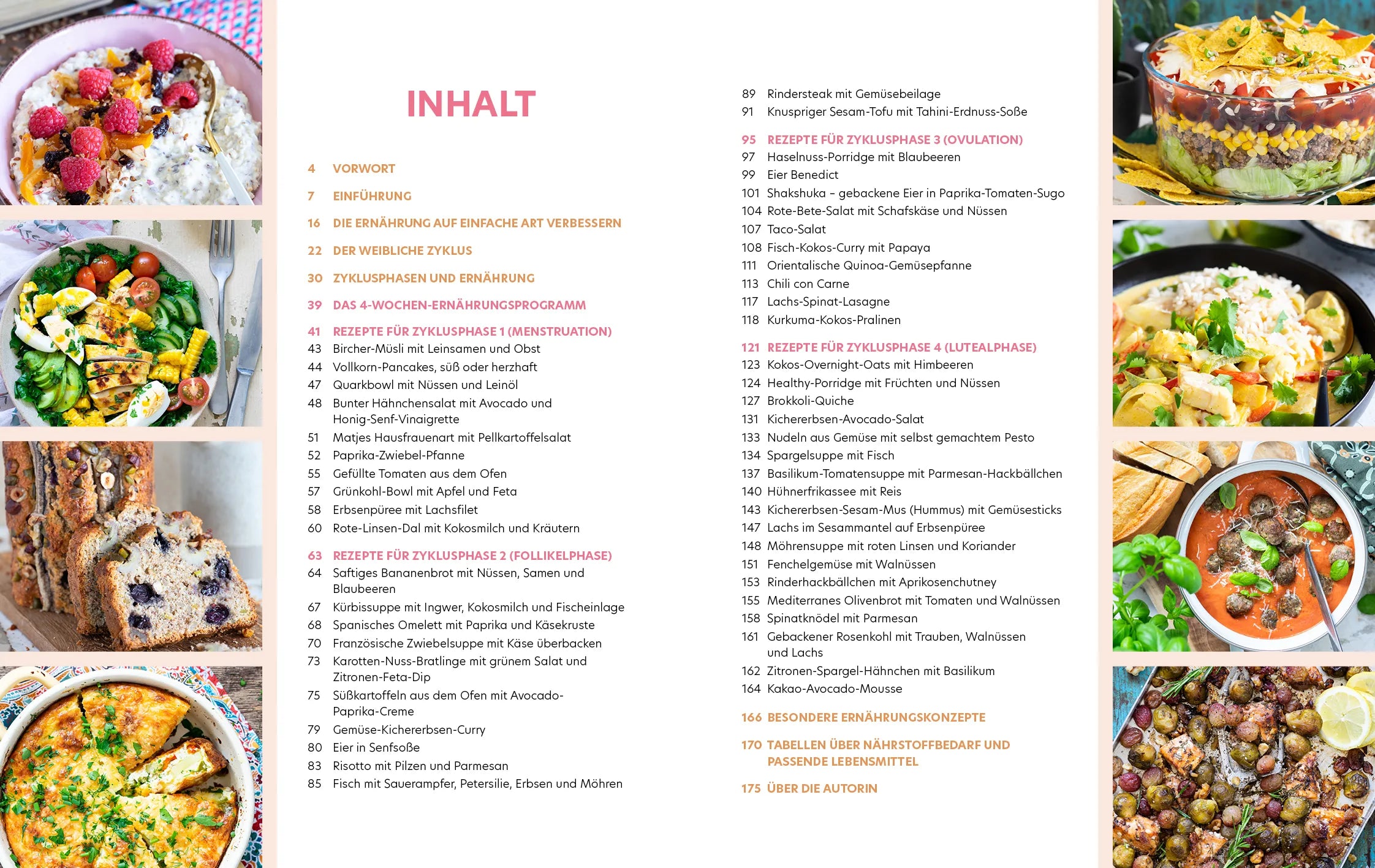 Innenansicht von 'Das Kinderwunsch-Kochbuch' - Taschenbuch