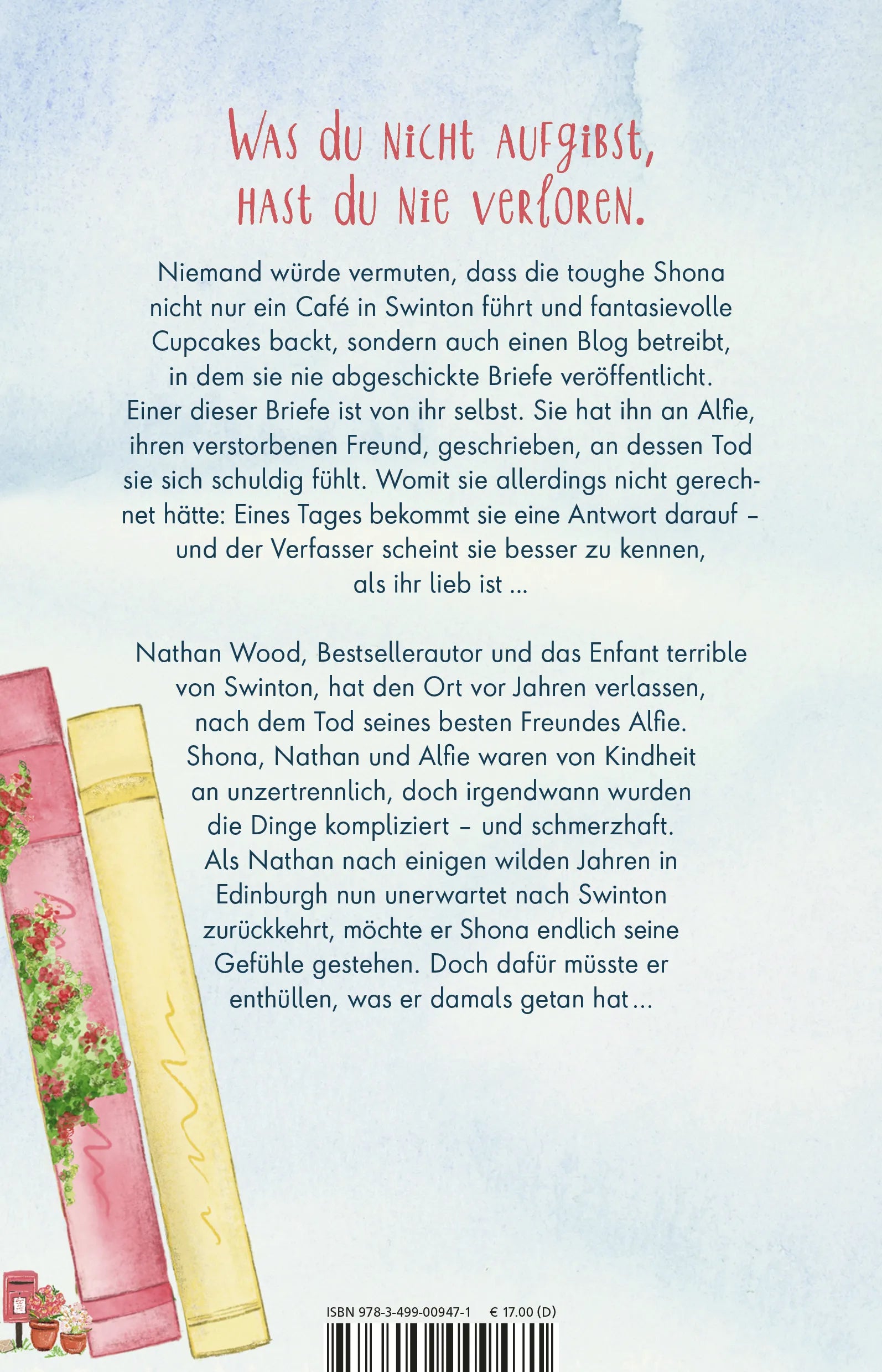 Buchrückseite von 'Das kleine Bücherdorf: Frühlingsfunkeln' mit Klappentext - Paperback