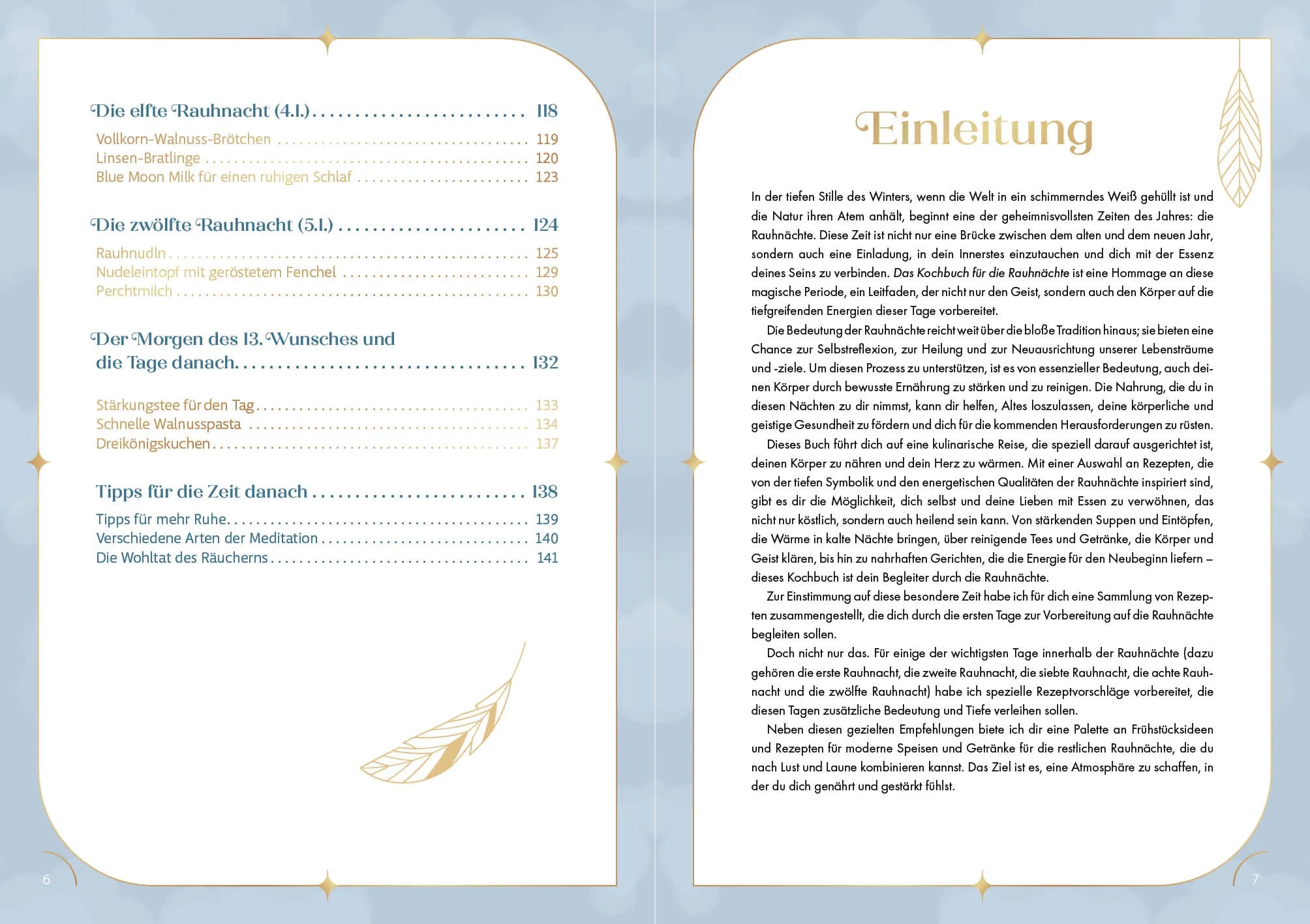 Innenansicht von 'Das Kochbuch für die Rauhnächte' - Gebundene Ausgabe