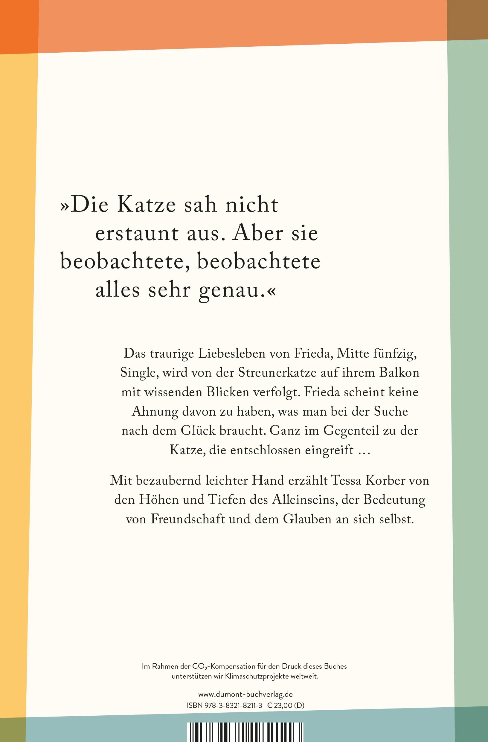 Buchrückseite von 'Das Leben im Großen und Ganzen' mit Klappentext - Gebundene Ausgabe
