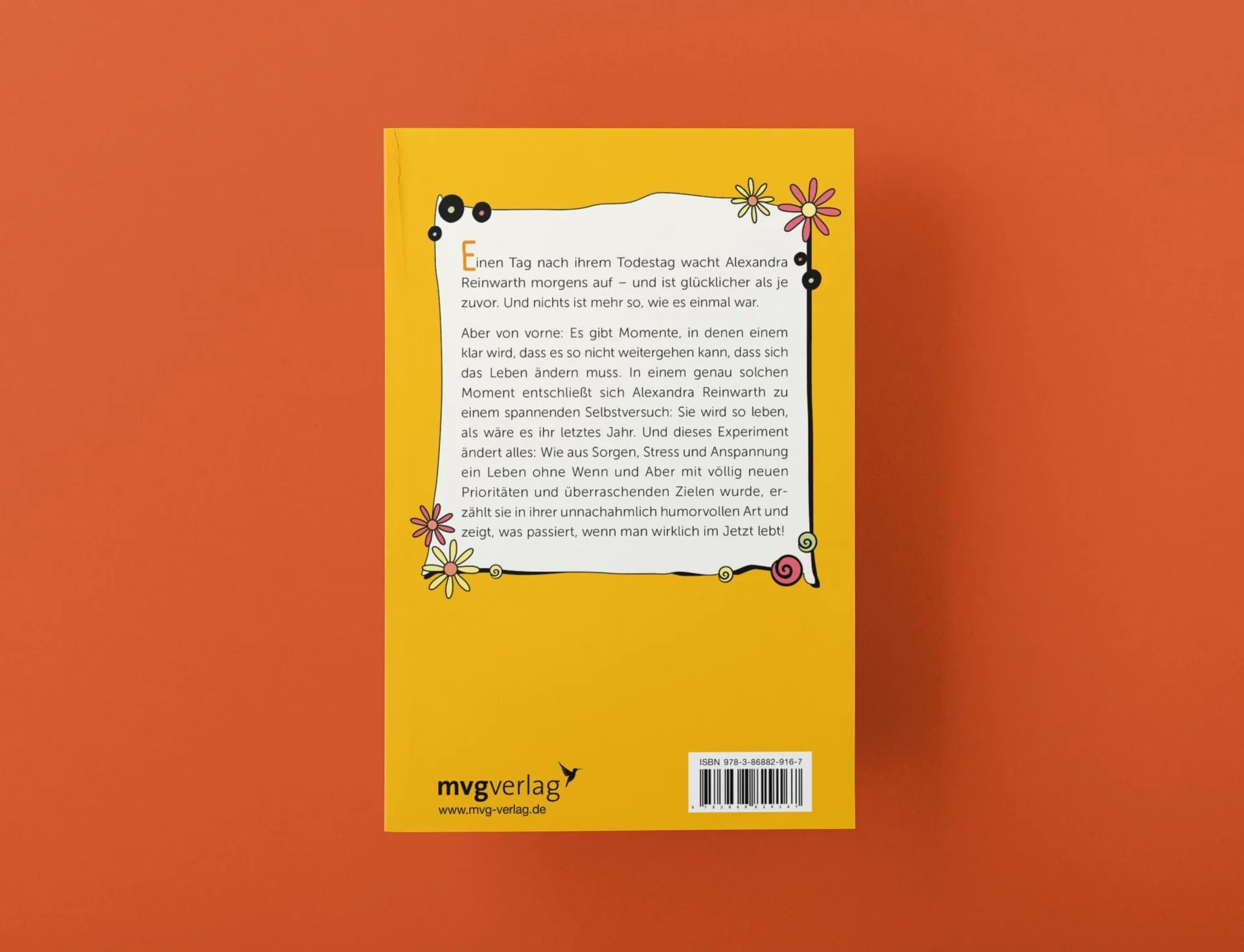 Buchrückseite von 'Das Leben ist zu kurz für später' mit Klappentext - Taschenbuch