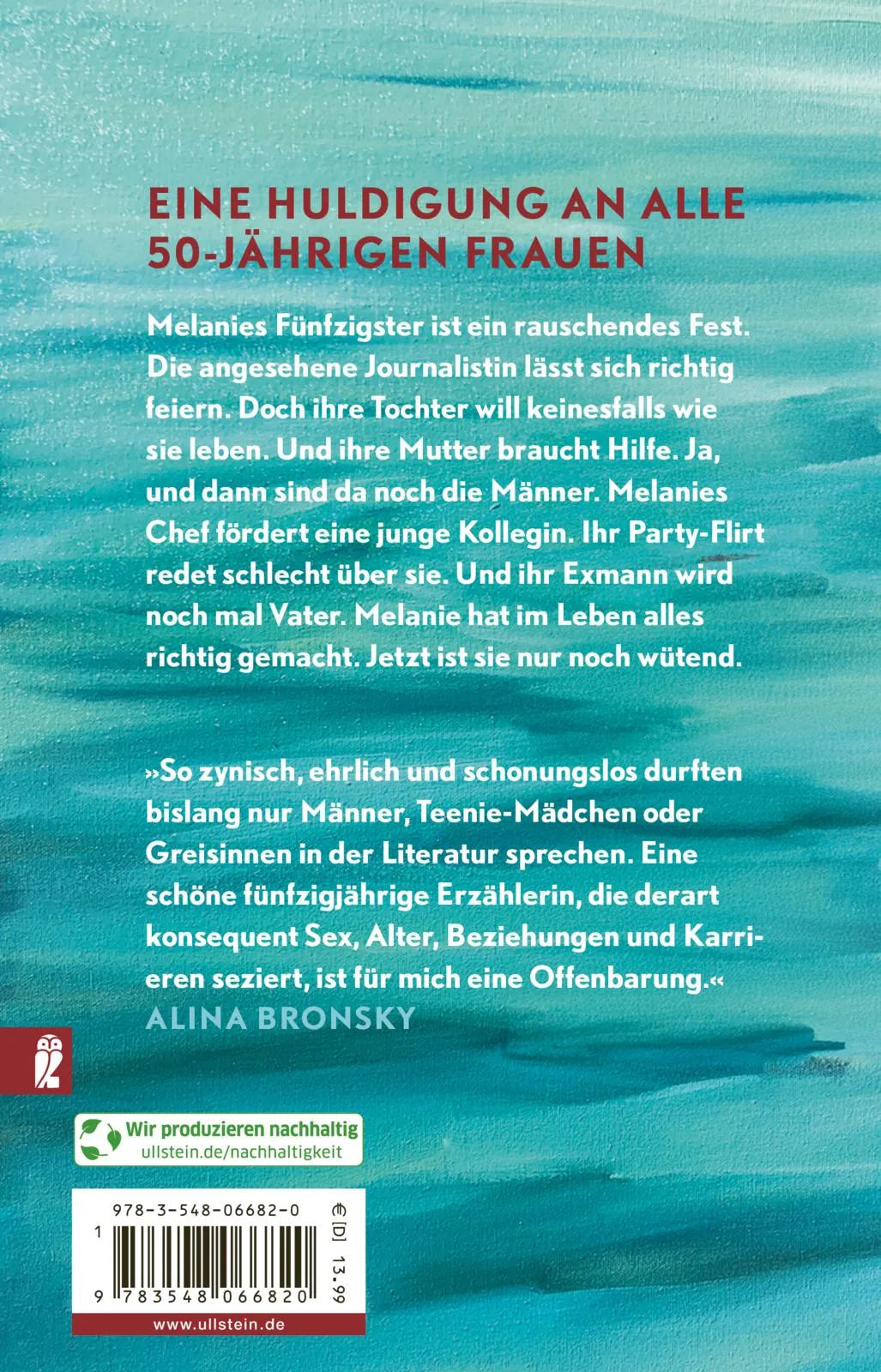 Buchrückseite von 'Das Leben keiner Frau' mit Klappentext - Taschenbuch