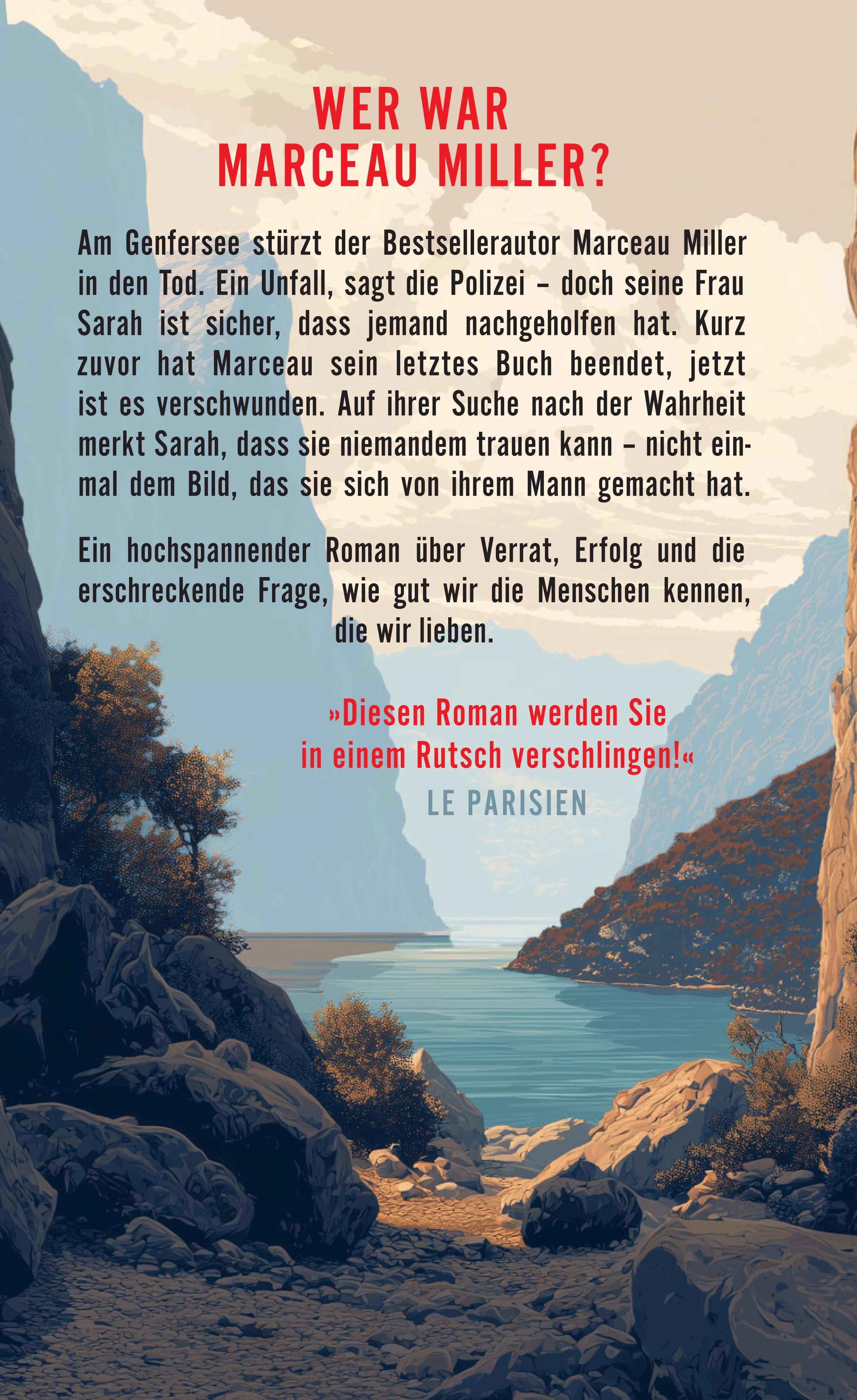Rückseite: Das letzte Buch von Marceau Miller (Hardcover)