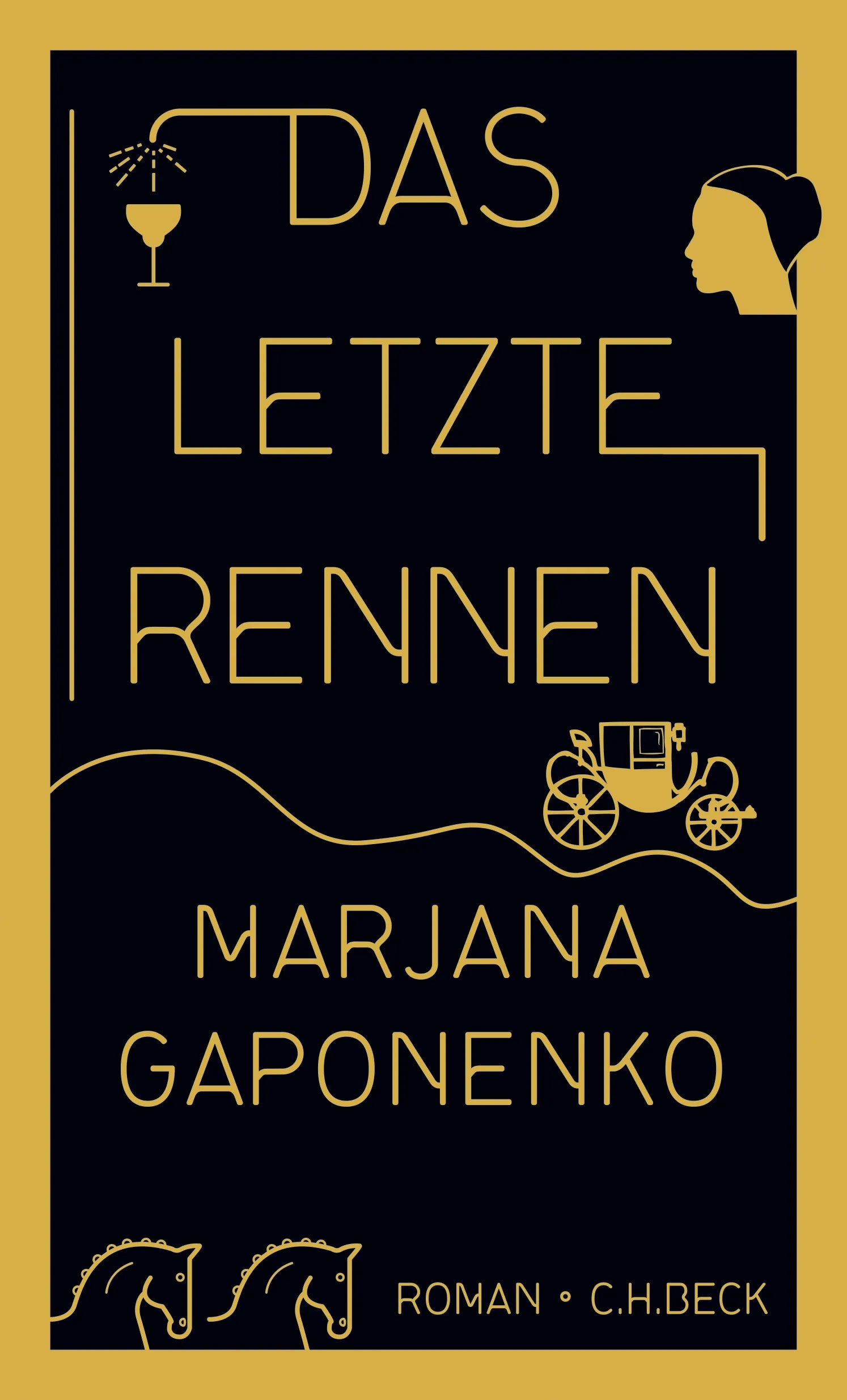 Buchcover von 'Das letzte Rennen' - Gebundene Ausgabe von Marjana Gaponenko