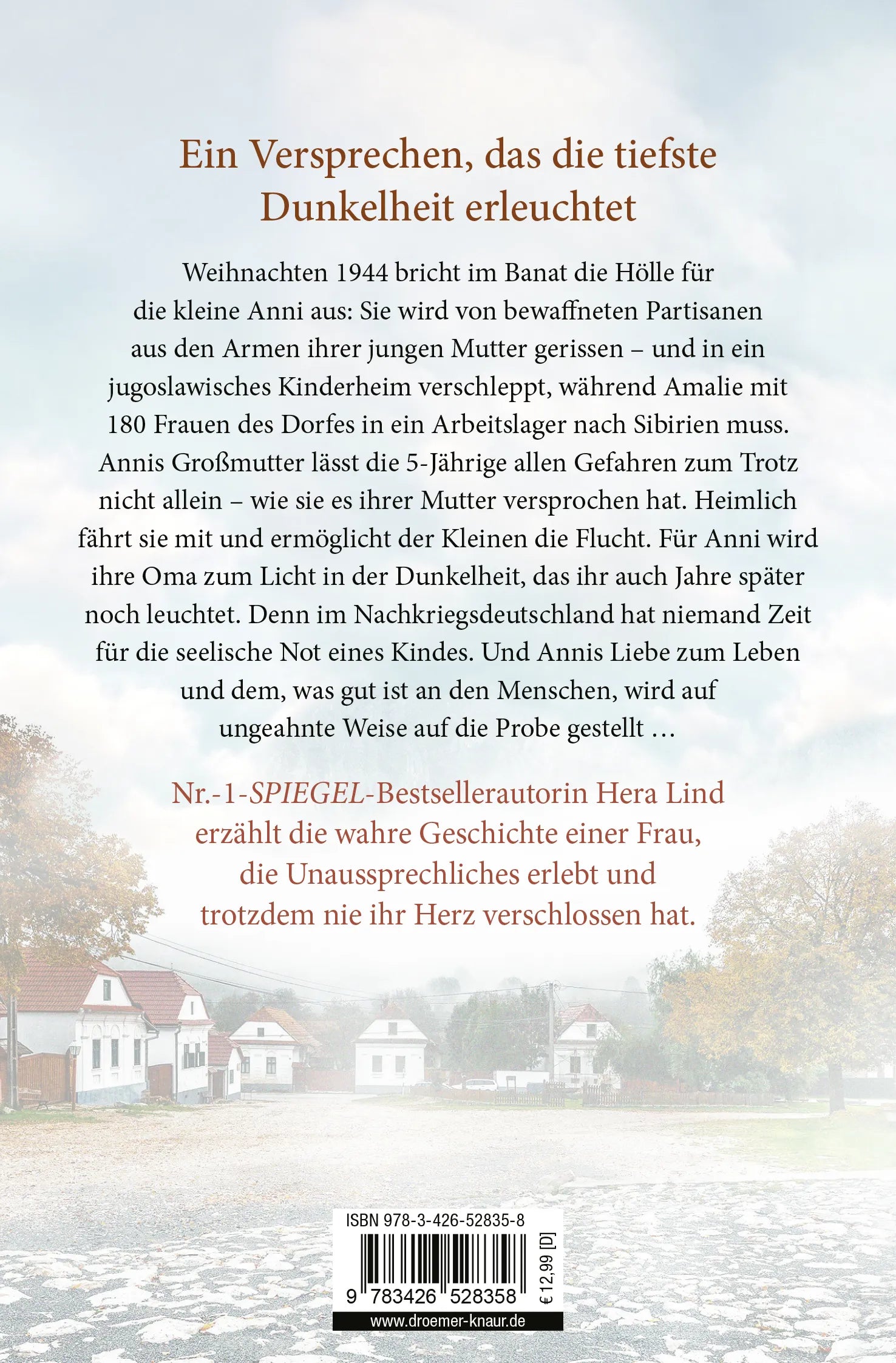 Buchrückseite von 'Das letzte Versprechen' mit Klappentext - Taschenbuch