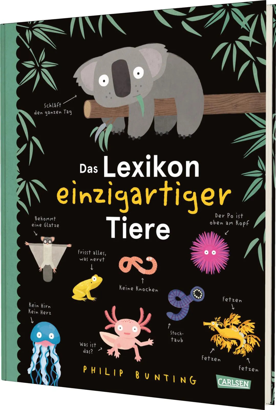 Buchcover von 'Das Lexikon einzigartiger Tiere' - Gebundene Ausgabe von Philip Bunting