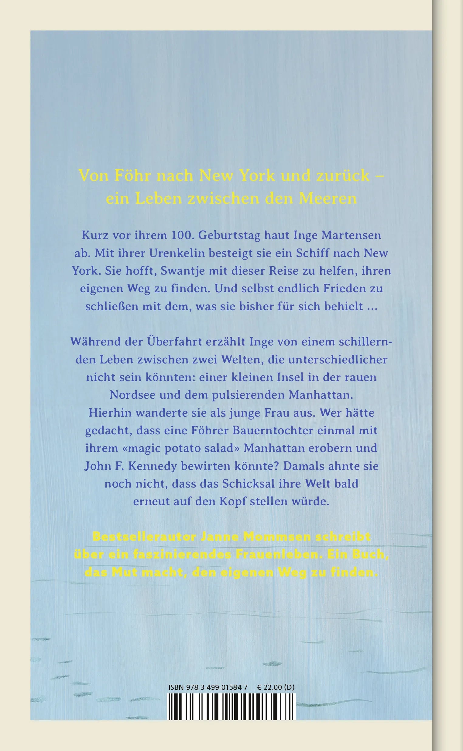 Rückseite: Das Licht in den Wellen (Hardcover)