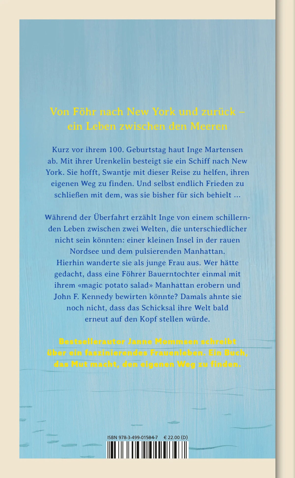 Rückseite: Das Licht in den Wellen (Hardcover)