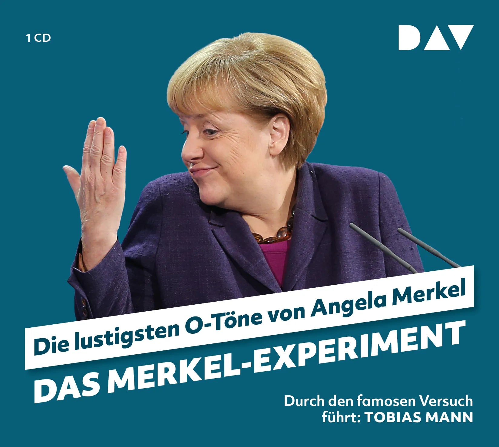 Buchcover von 'Das Merkel-Experiment. Die lustigsten O-Töne von Angela Merkel' - Hörbuch (CD) von Martin Nusch