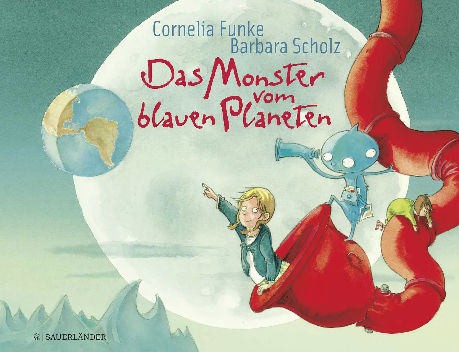 Buchcover von 'Das Monster vom blauen Planeten' - Gebundene Ausgabe von Cornelia Funke