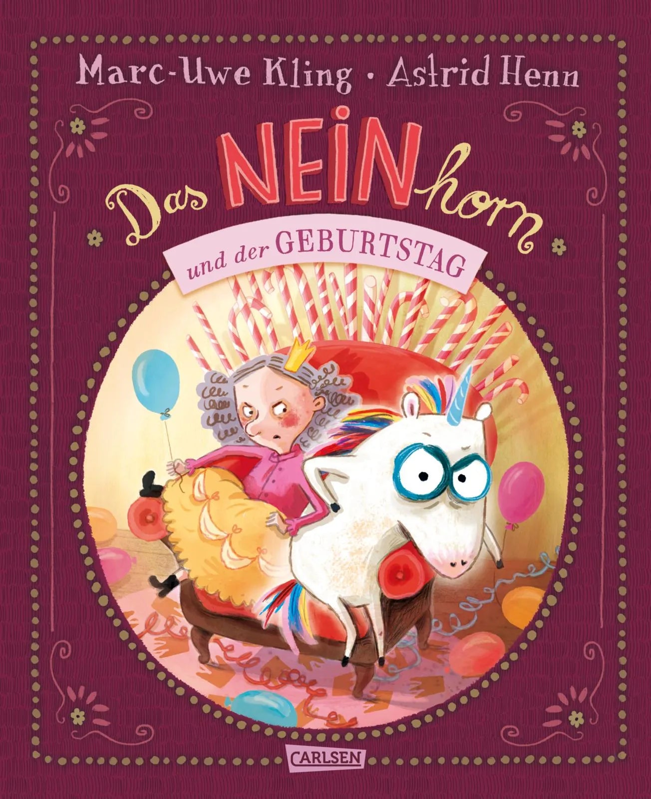 Buchcover von 'Das NEINhorn und der Geburtstag' - Gebundene Ausgabe von Marc-Uwe Kling