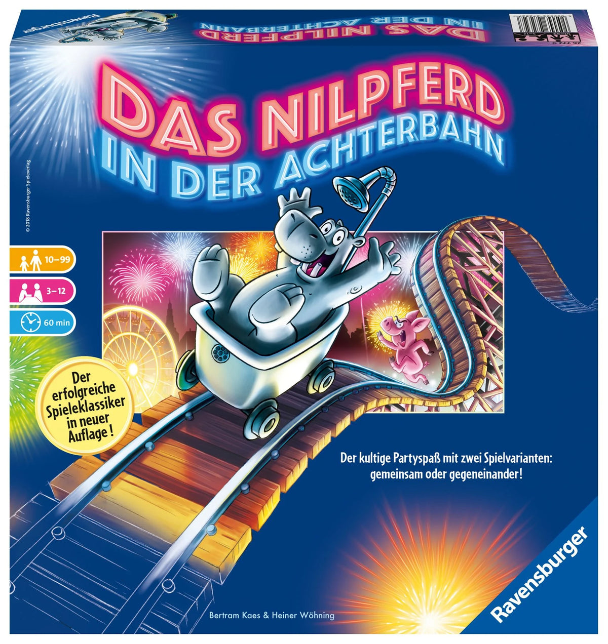 Brettspiel: Das Nilpferd in der Achterbahn - Gesellschaftsspiel & Brettspiel ab 10 Jahre