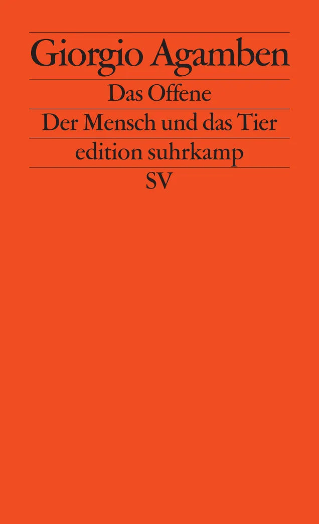 Cover: Das Offene (Taschenbuch) von Giorgio Agamben
