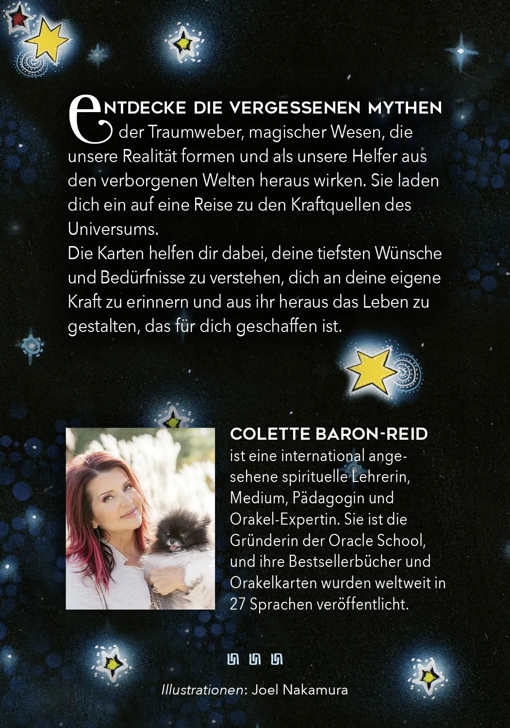 Buchrückseite von 'Das Orakel der Traumweber' mit Klappentext - Taschenbuch